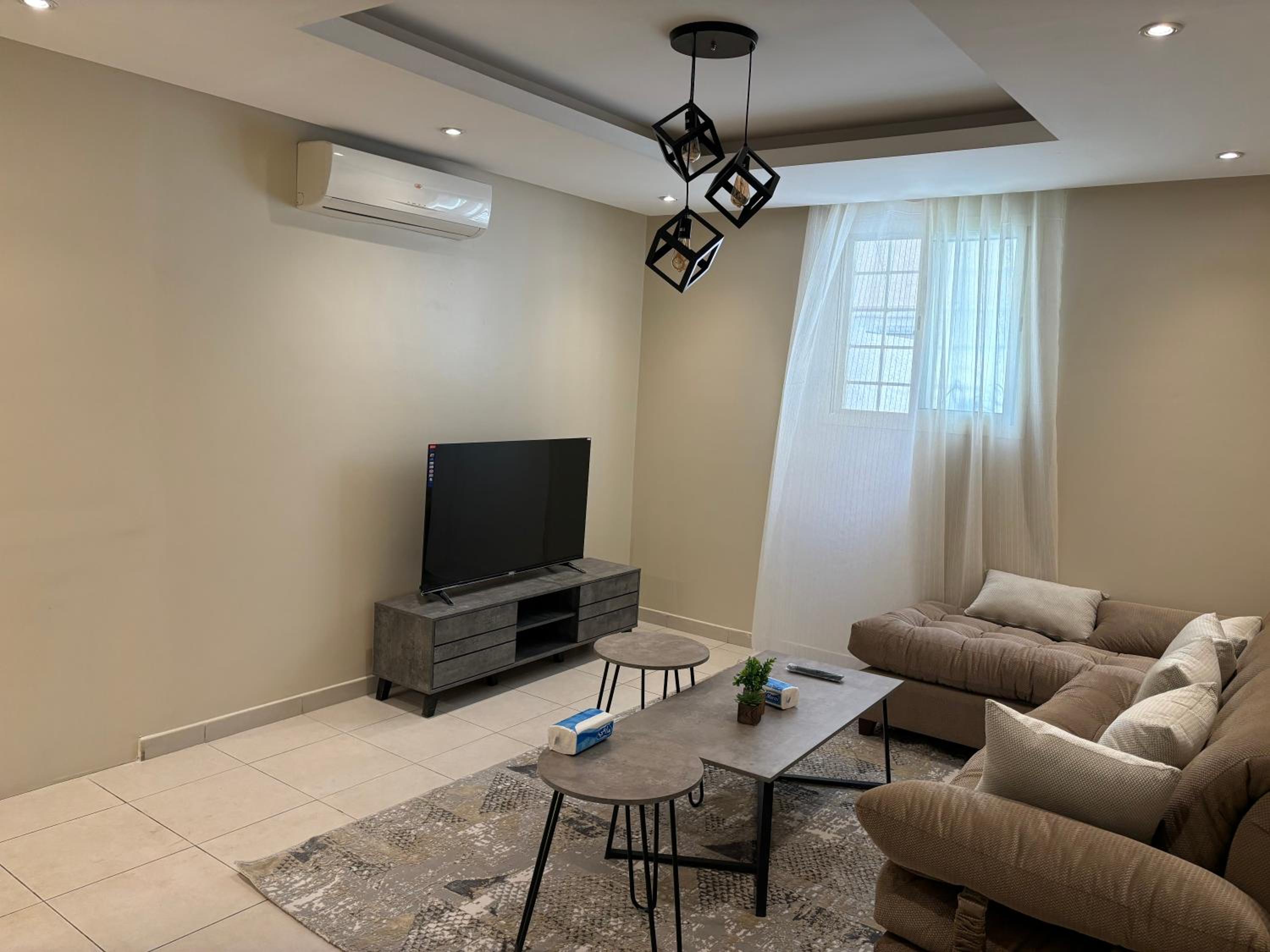 New apartment with room and living room