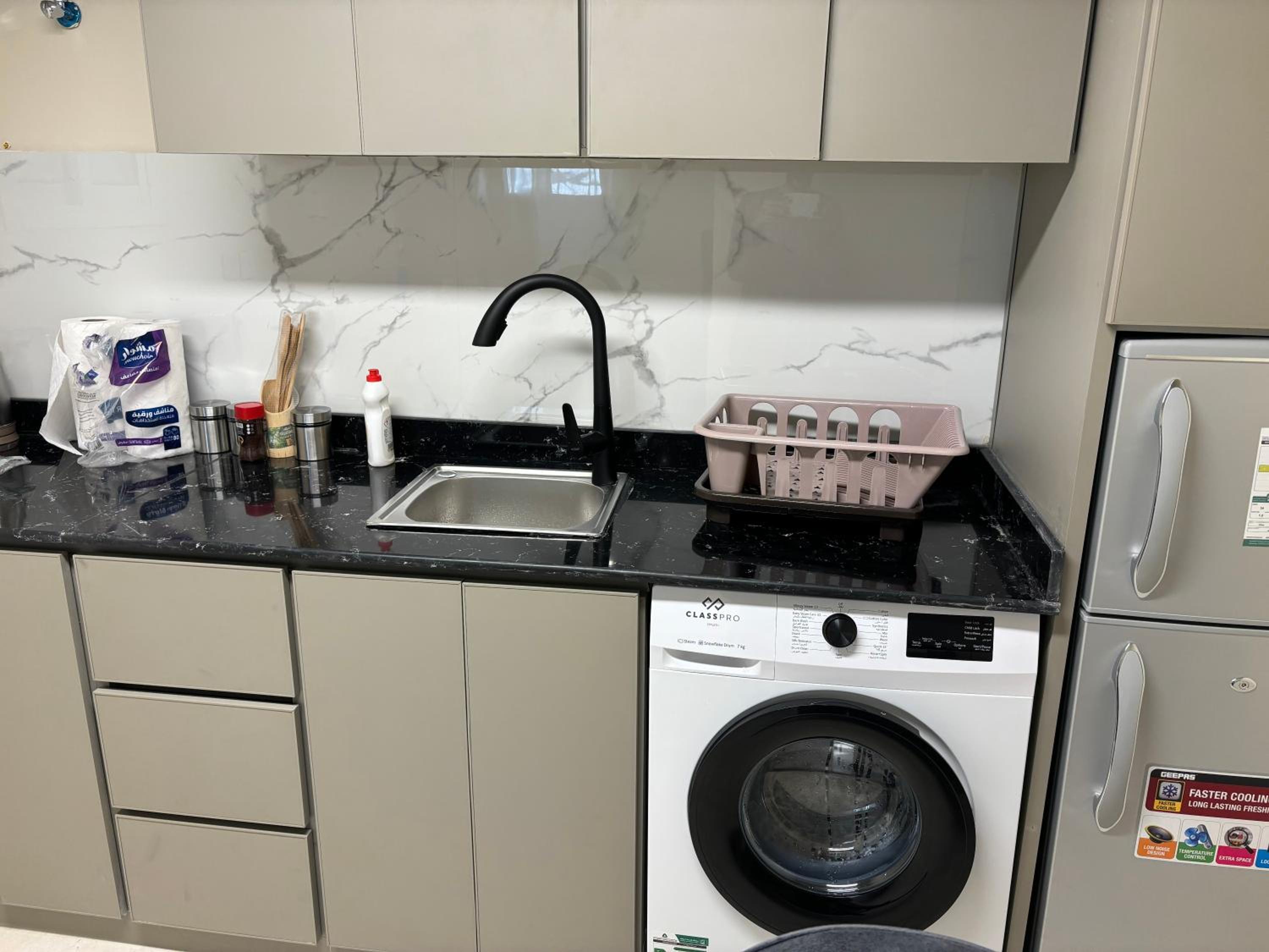 New apartment with room and living room