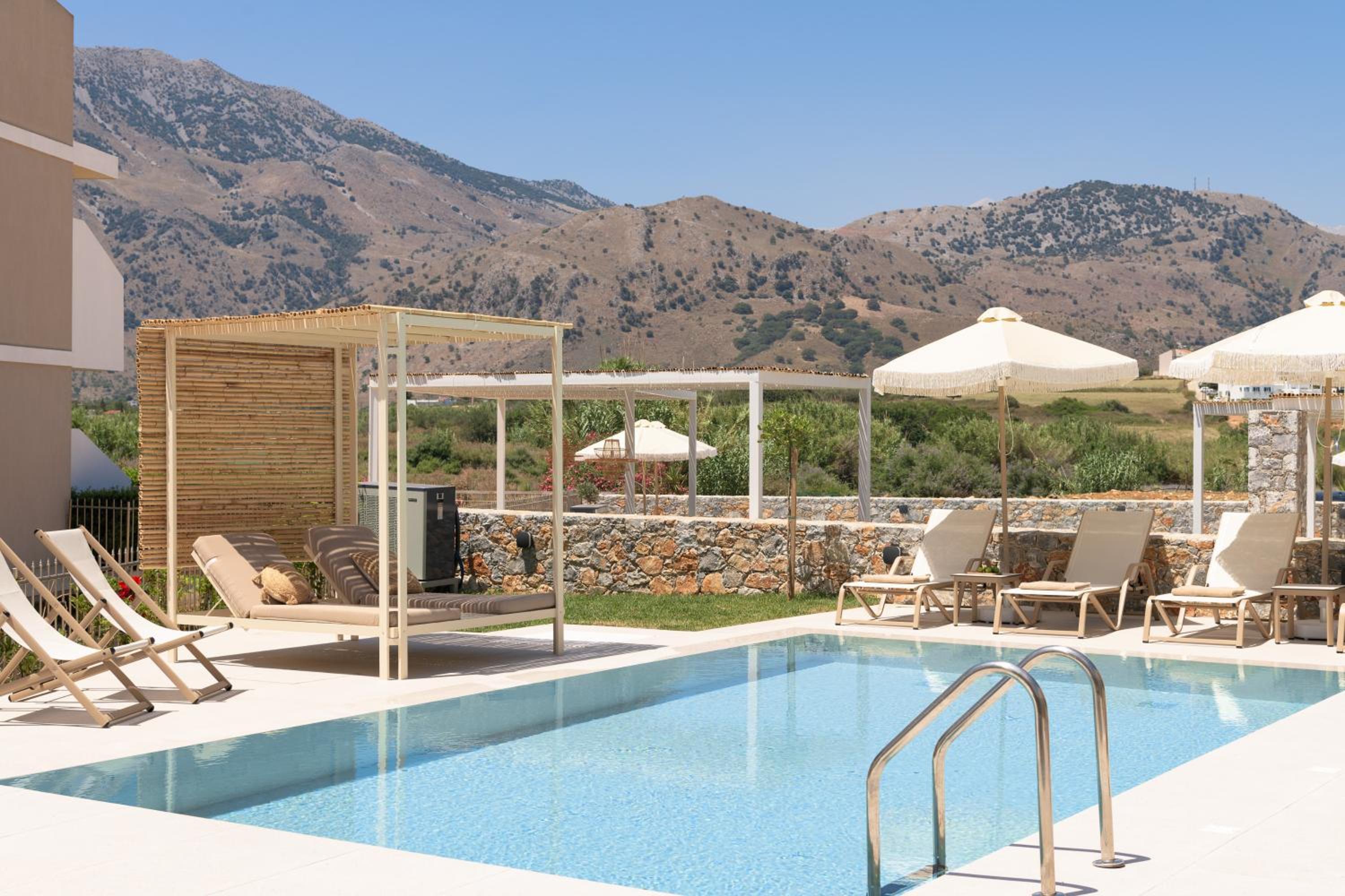 Pelagia's Loft Villas Haroupi & Rodi with Private Heated Pools, 5 Min Walking Distance to the Beach