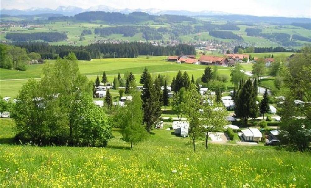 Luxus Wohnwagen Alpenblick view 3