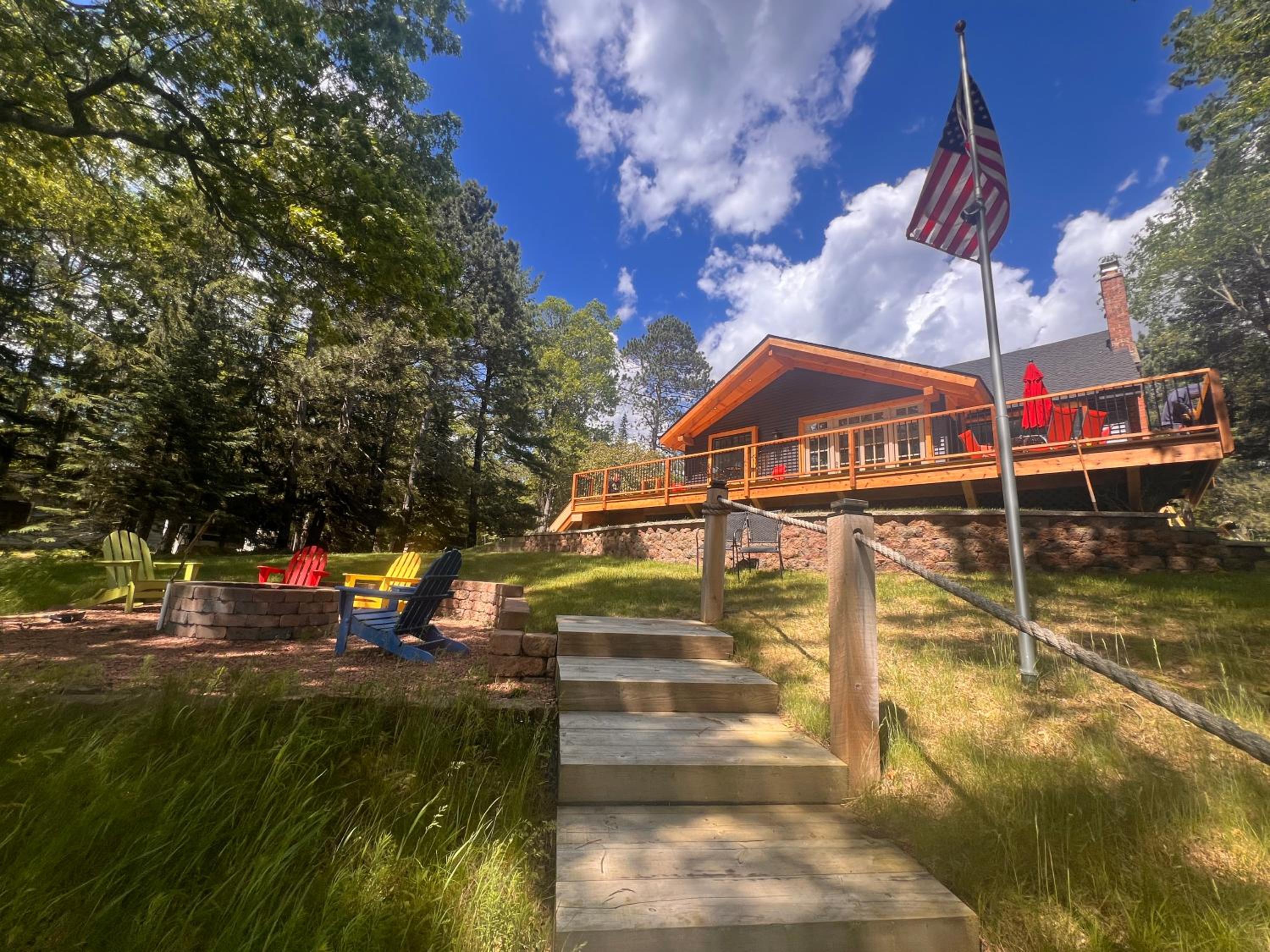 Northwoods Retreat - Lakefront with Dock and Beach access view 2