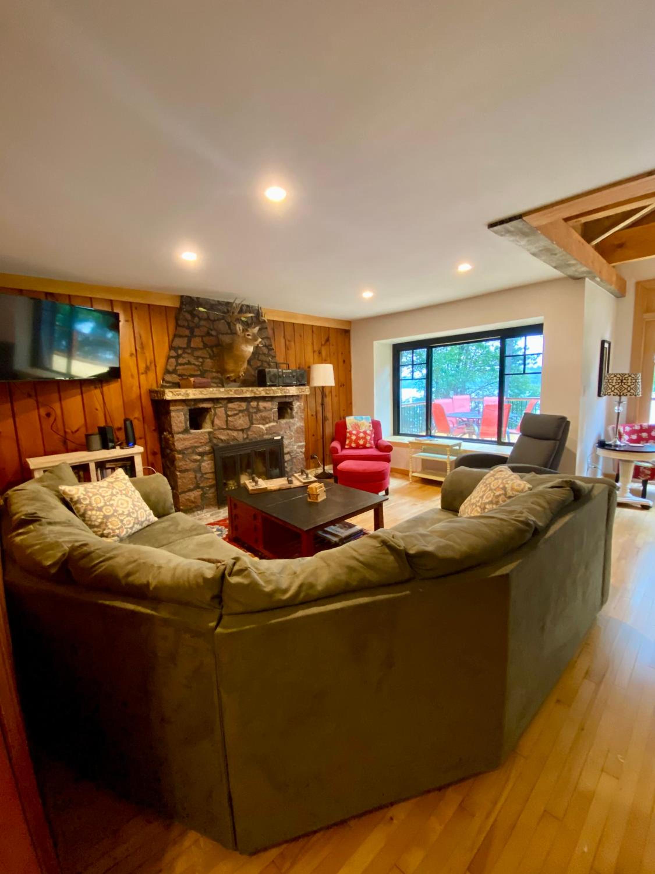Northwoods Retreat - Lakefront with Dock and Beach access view 5