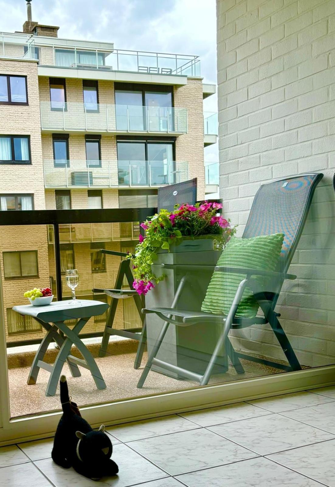 Studio Sia - Lichtrijke studio met balkon met zijzeezicht in hartje de Panne