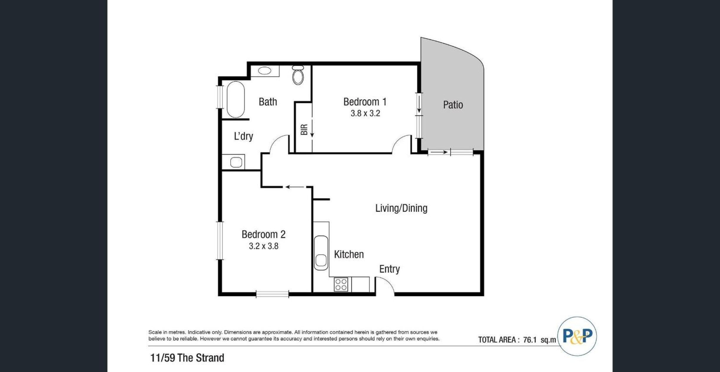 Within reach of the beach!