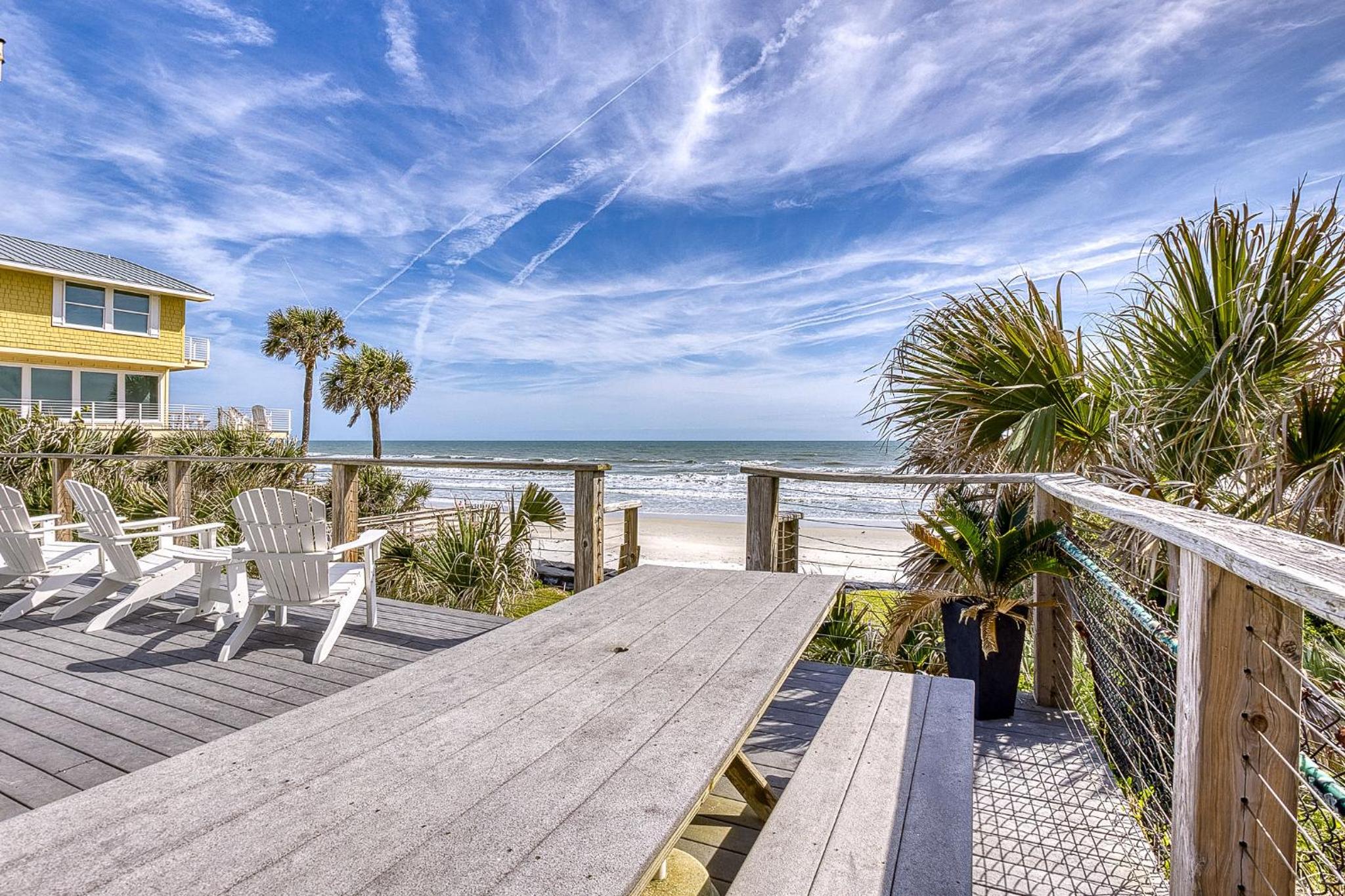Oceanfront Home in NSB on No Drive Beach 4009S view 3