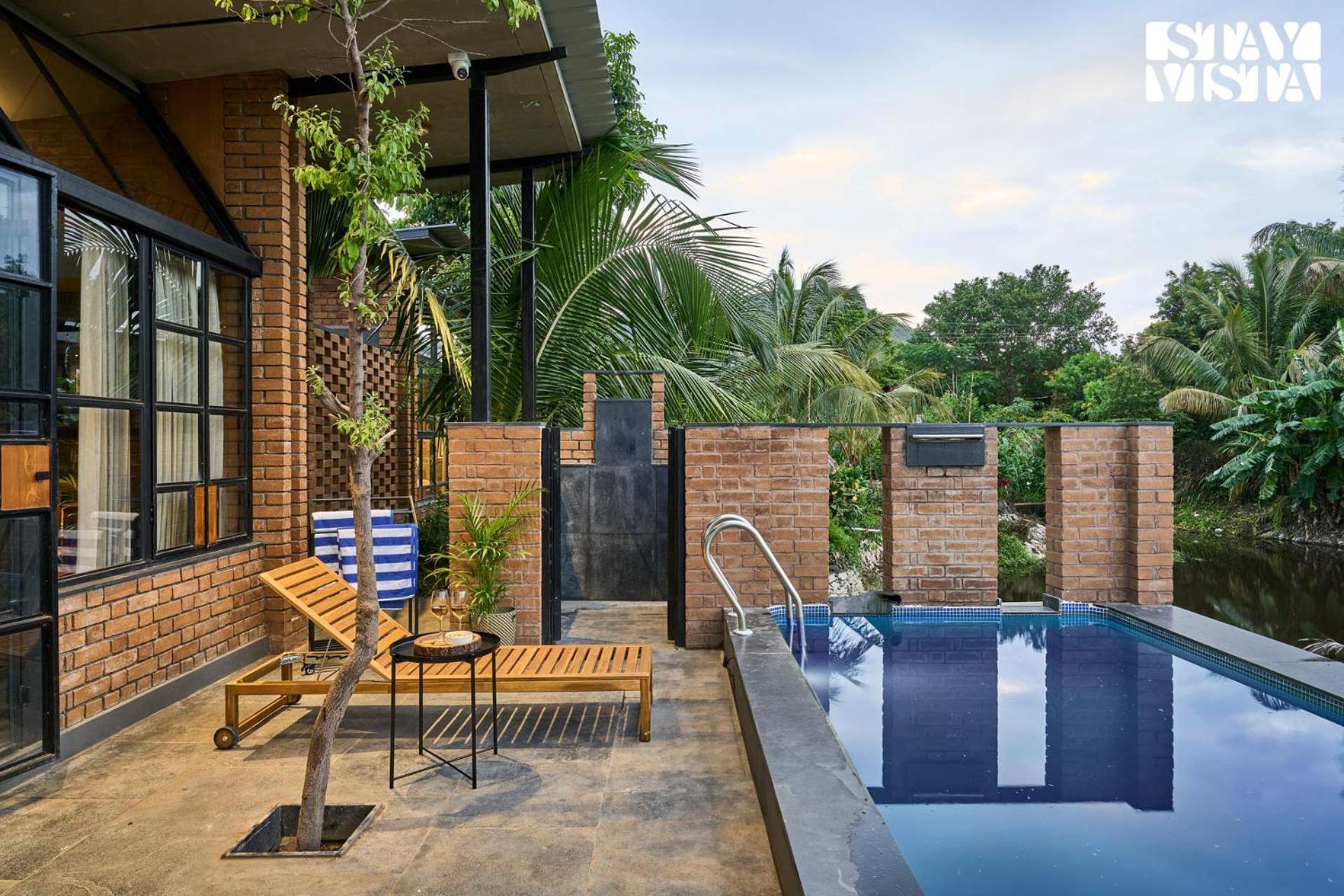 StayVista at Rustic Haven with Pvt Pool, Gazebo & Indoor-Outdoor Game view 3