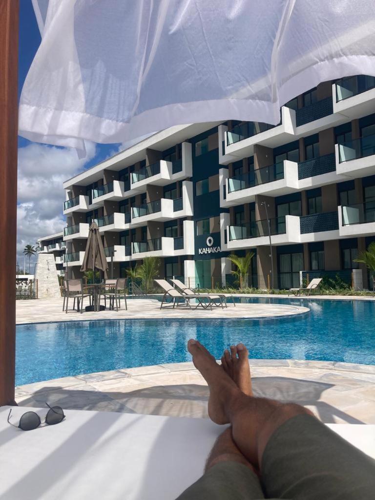 Resort em Porto de Galinhas- Flat Térreo Frente Piscinas- Muro Alto-B18