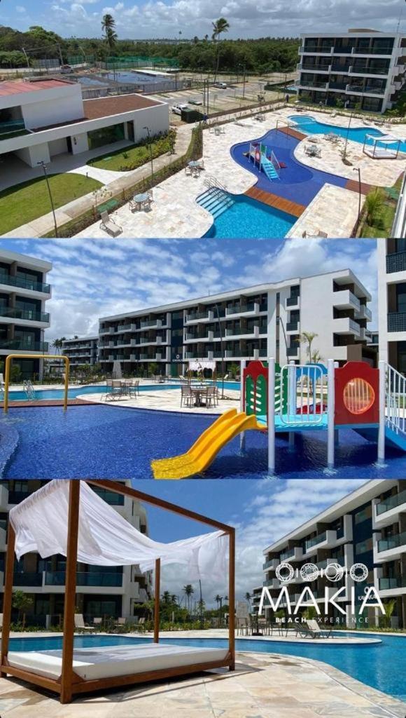 Resort em Porto de Galinhas- Flat Térreo Frente Piscinas- Muro Alto-B18