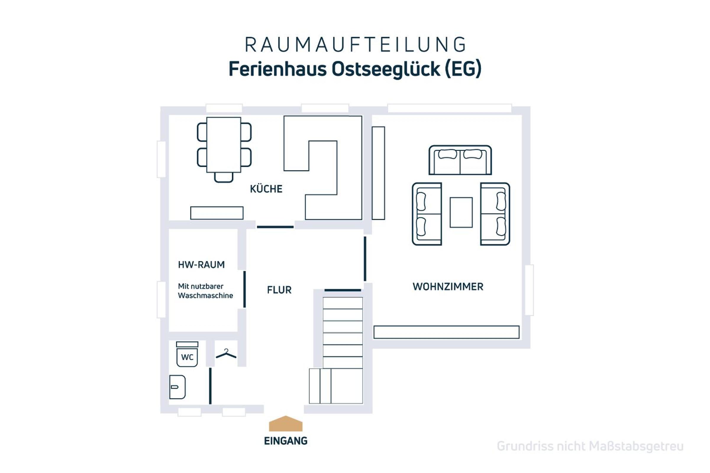 Ferienhaus mit Garten und idyllischer Ruhe