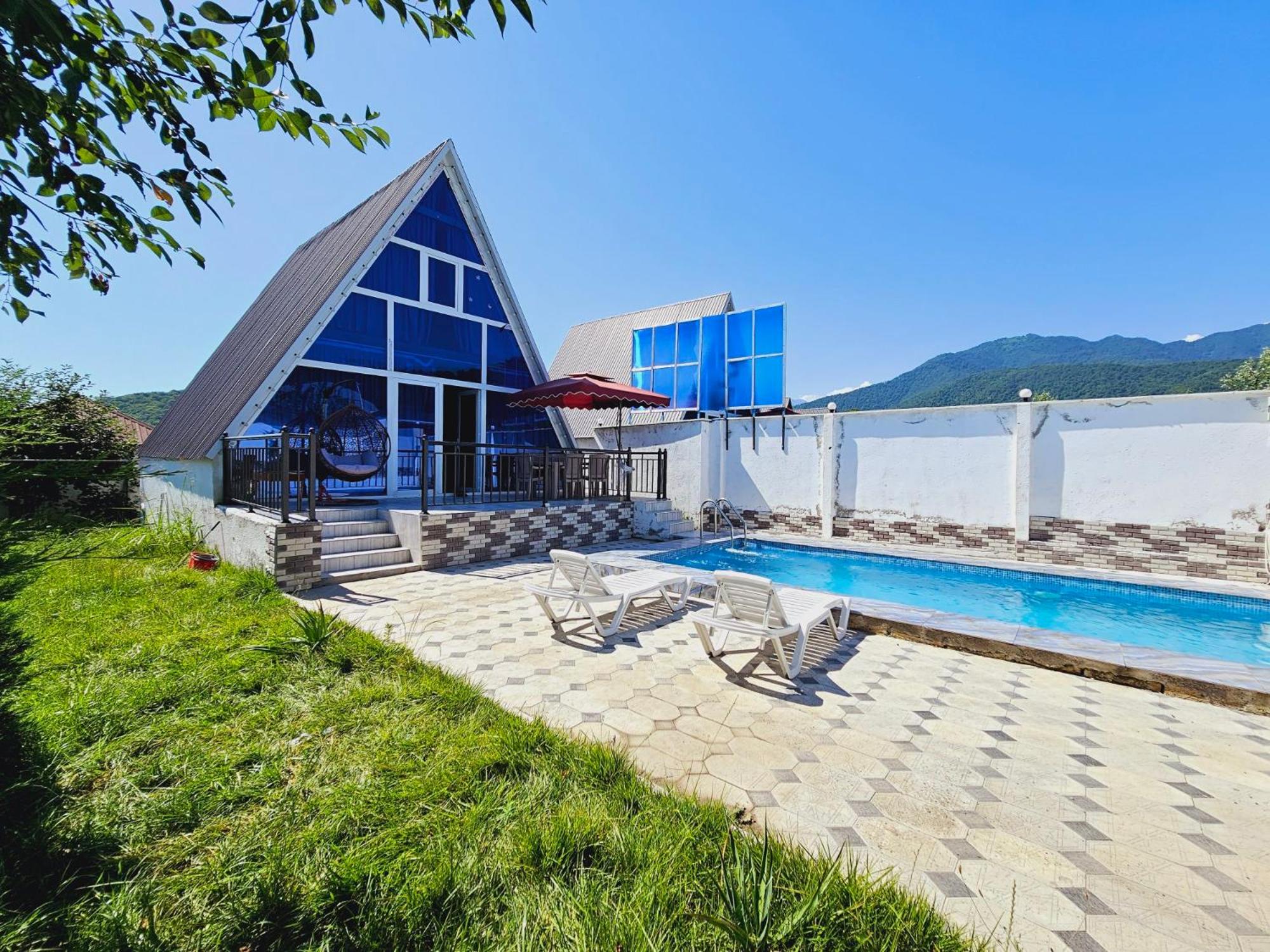 Twin Aframe with Swimming pool
