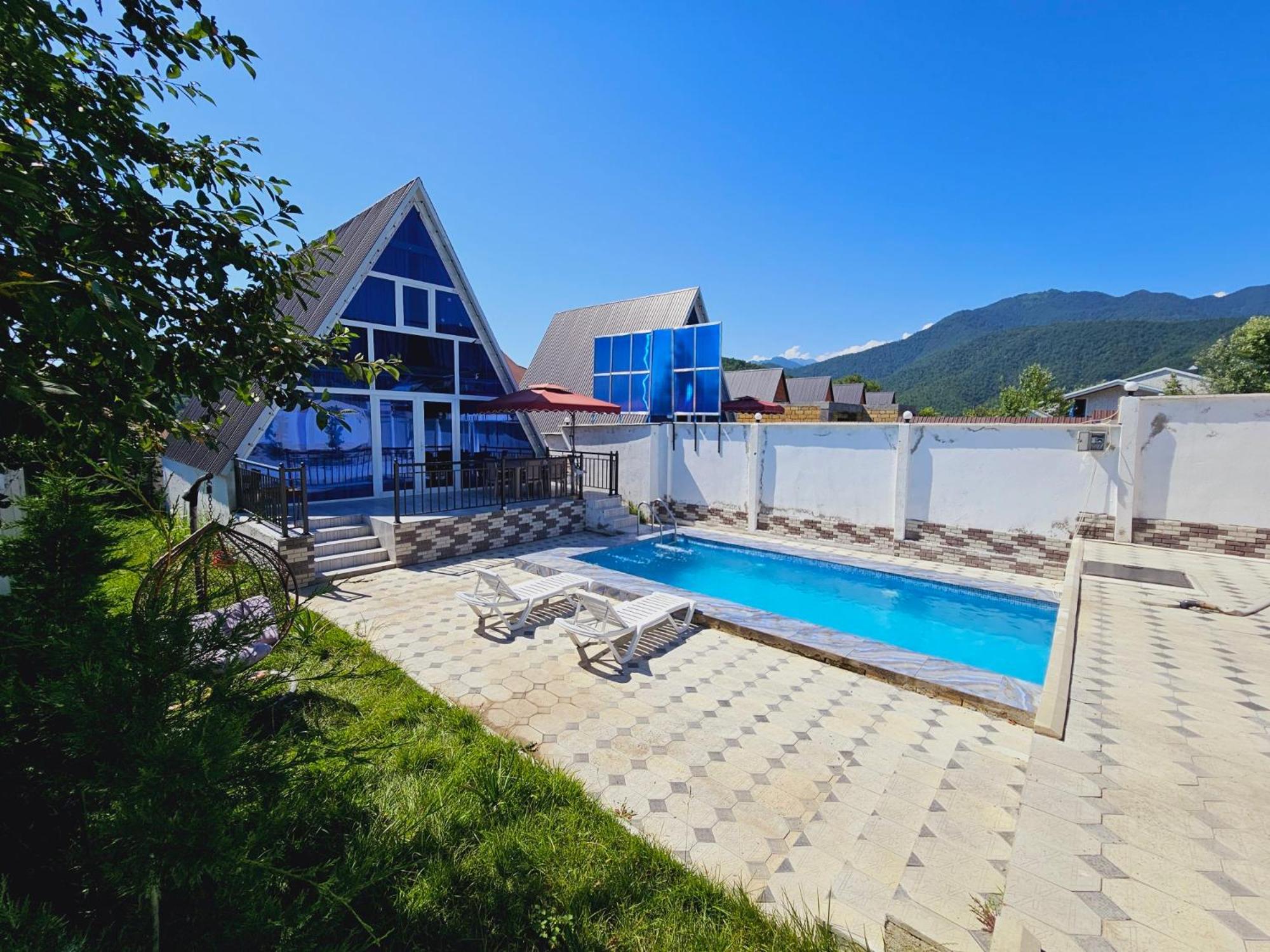 Twin Aframe with Swimming pool