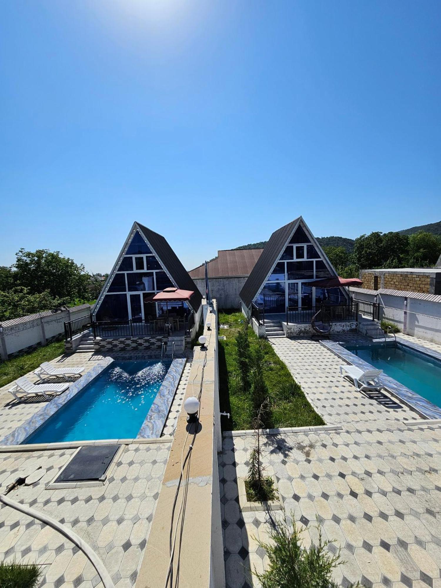 Twin Aframe with Swimming pool