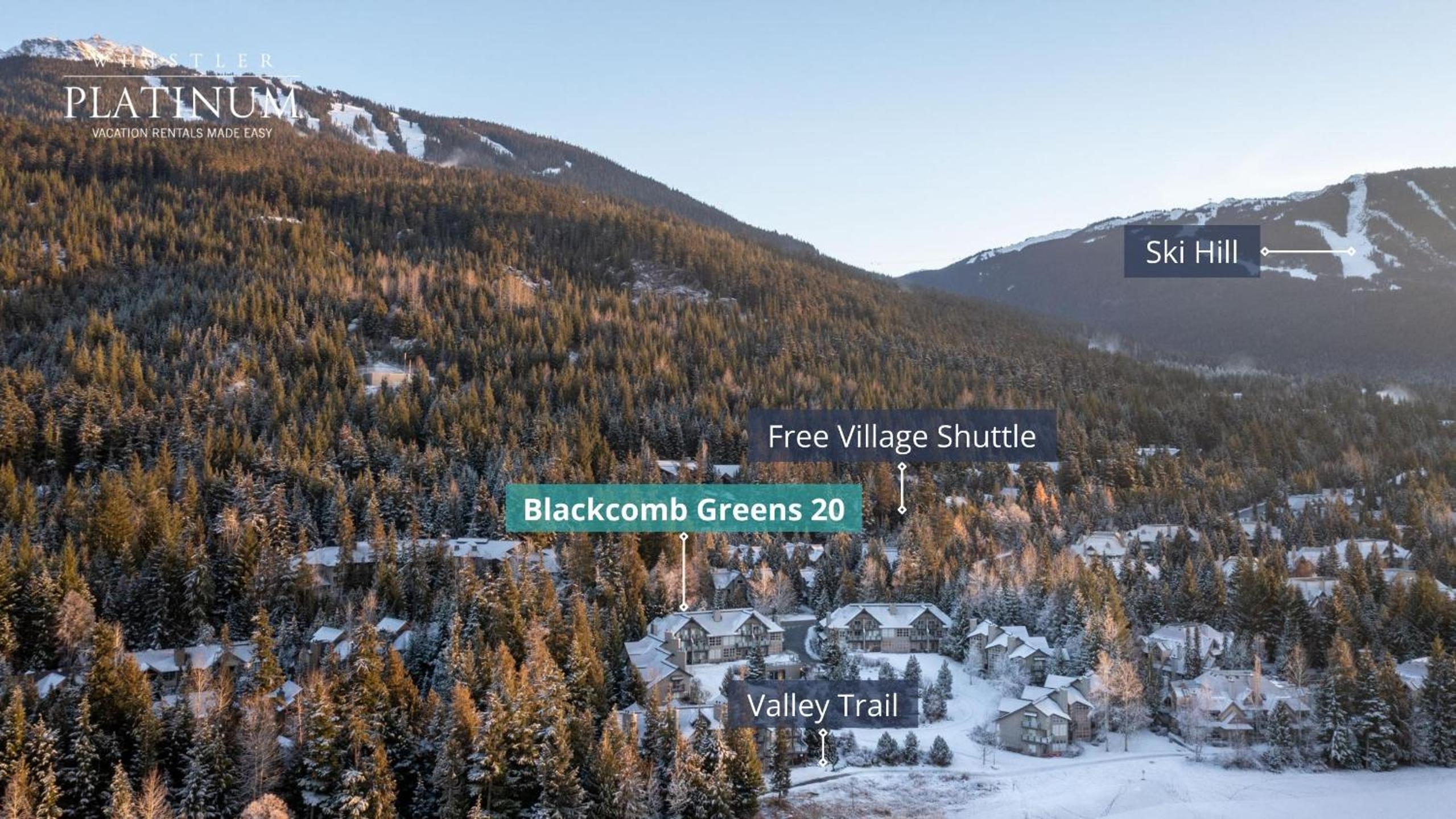 Blackcomb Greens 20 | Stylish Townhome with Parking, Shared Hot tub, Village Shuttle, Views