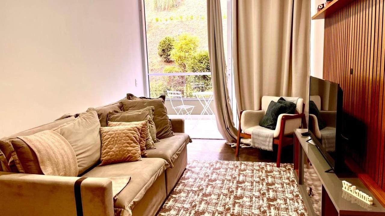 Aconchegante apartamento em Campos do Jordão, região Capivari - PET friendly#