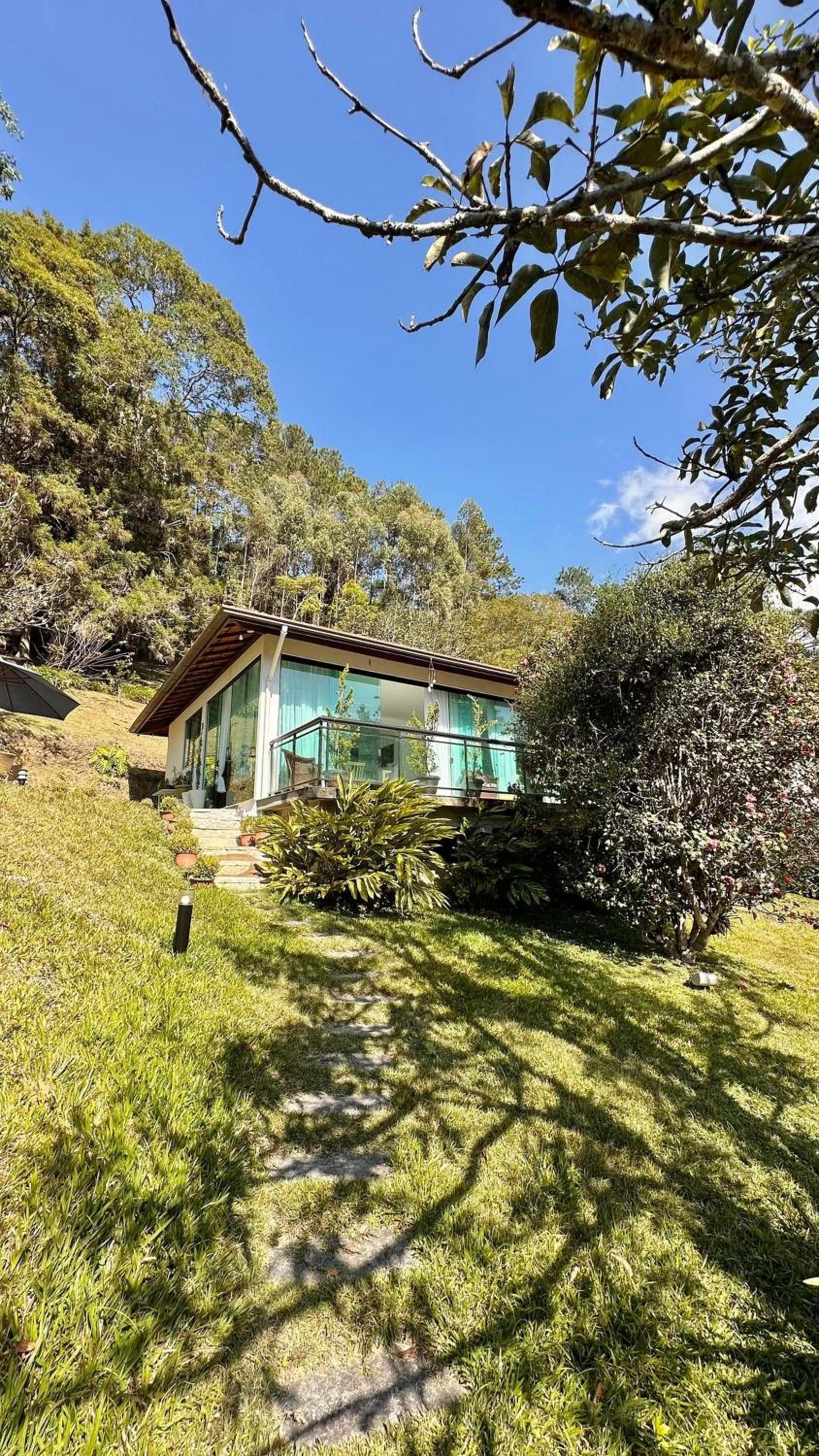 Casa com vista para as montanhas