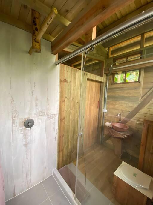 Relaxing EcoHome in bambú forest