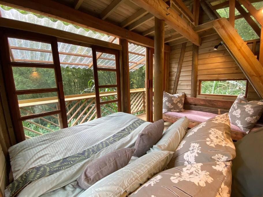 Relaxing EcoHome in bambú forest