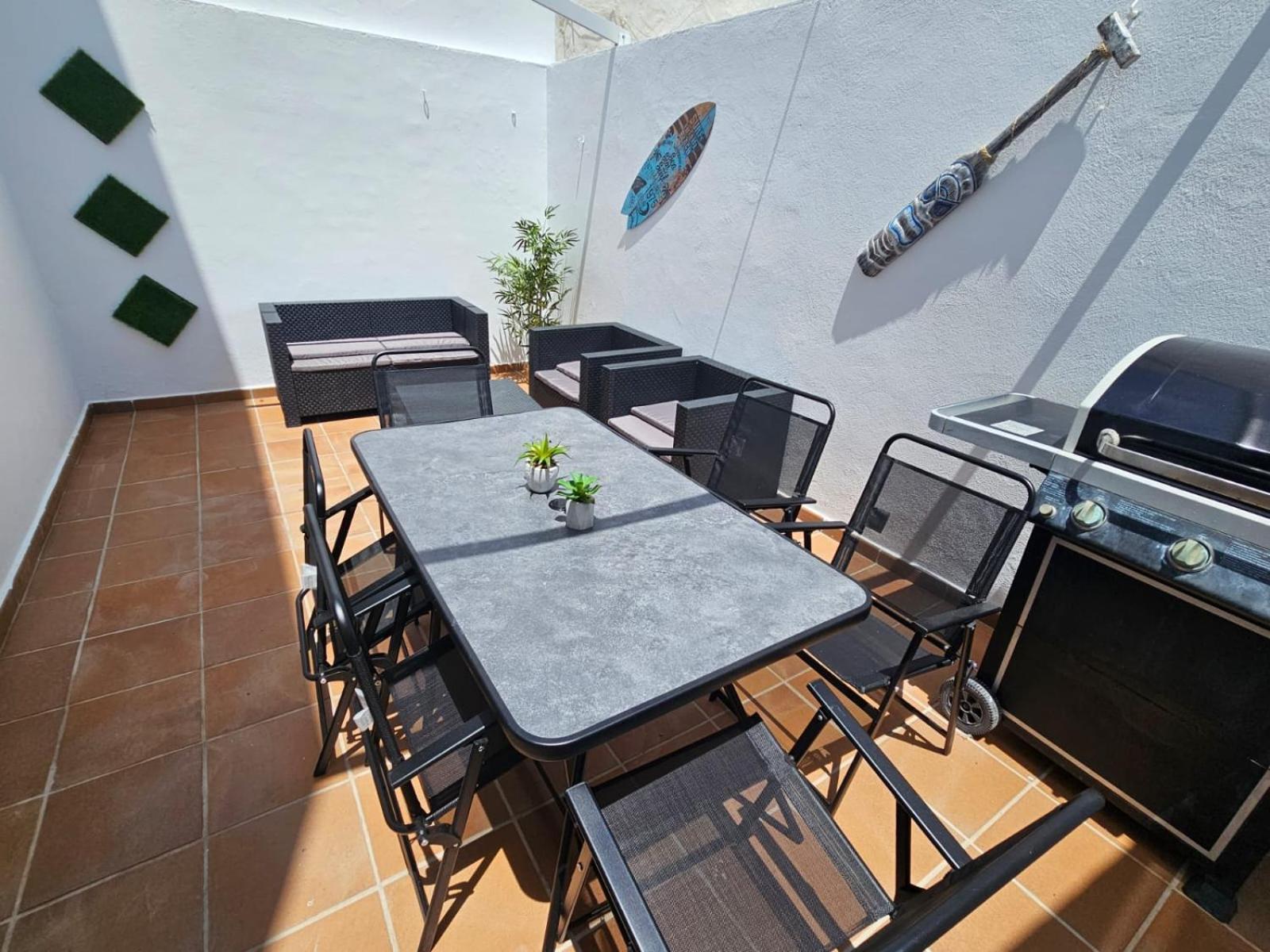 apartamentos terraza Chiclana centro ciudad