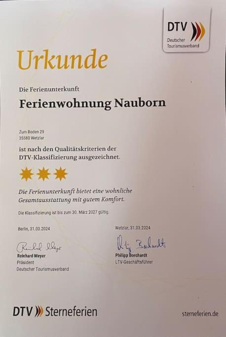 Ferienwohnung Nauborn in Wetzlar mit großer Terrassse, ruhig gelegen