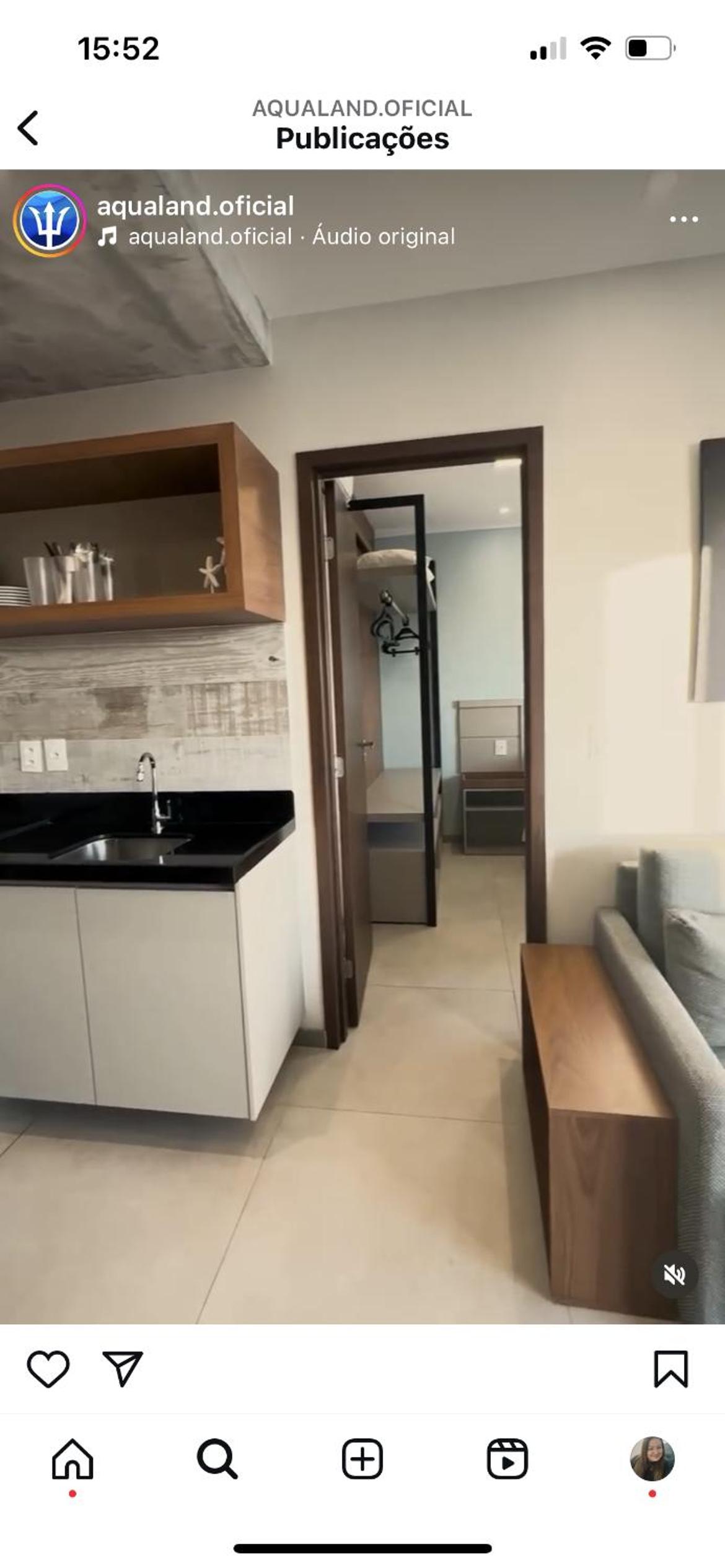Apartamento de 1 quarto Aqualand