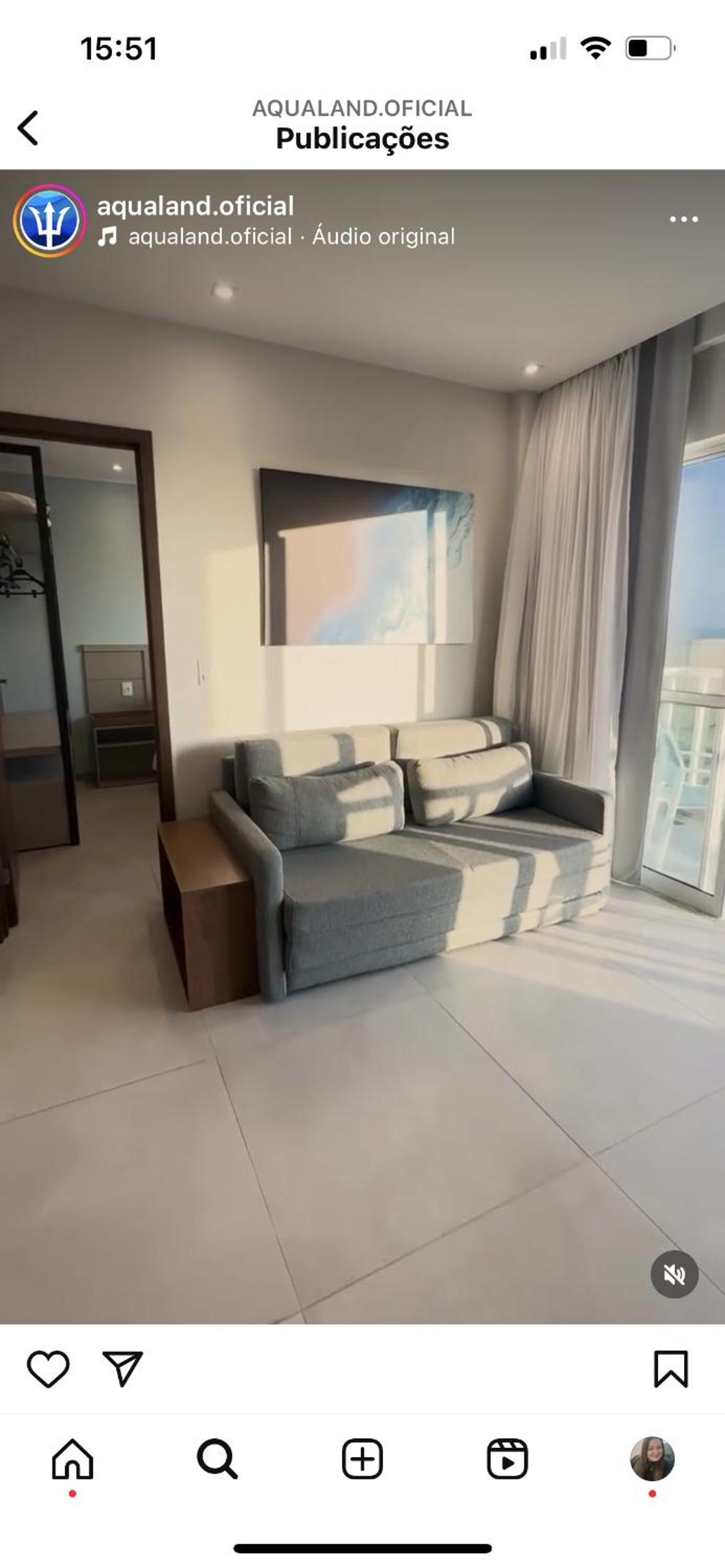 Apartamento de 1 quarto Aqualand