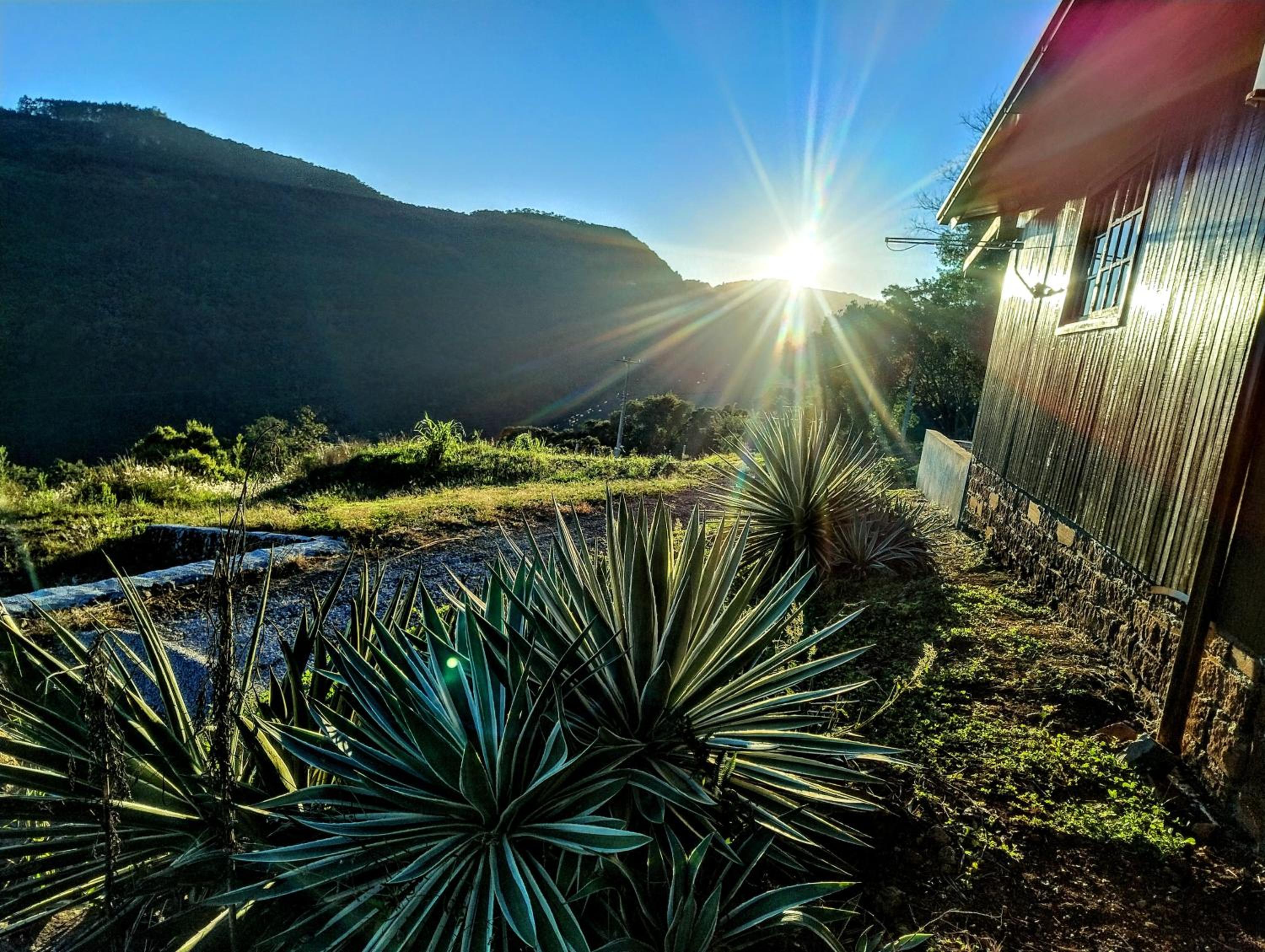 Chalé romântico com vista e banheira