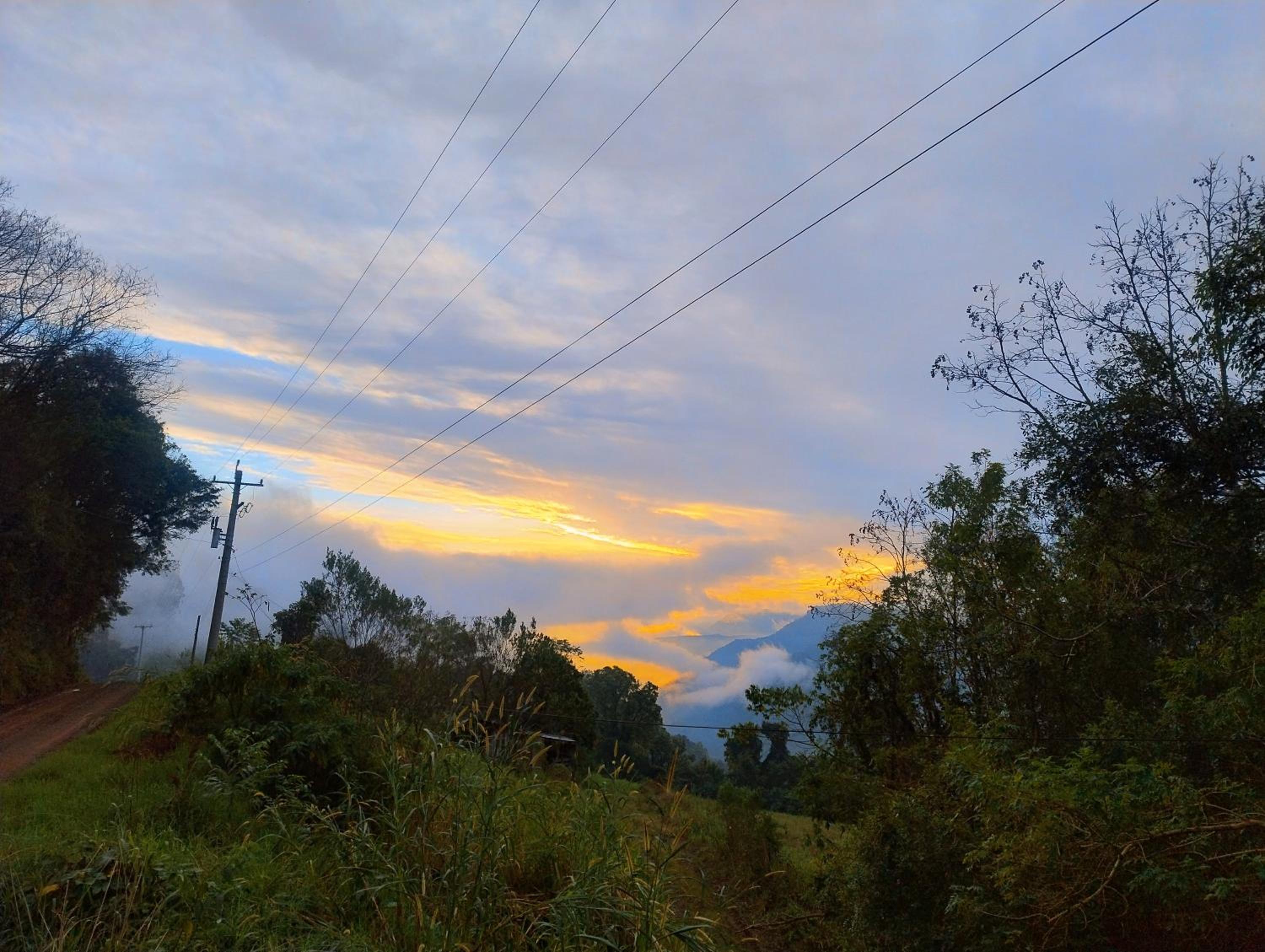 Chalé romântico com vista e banheira