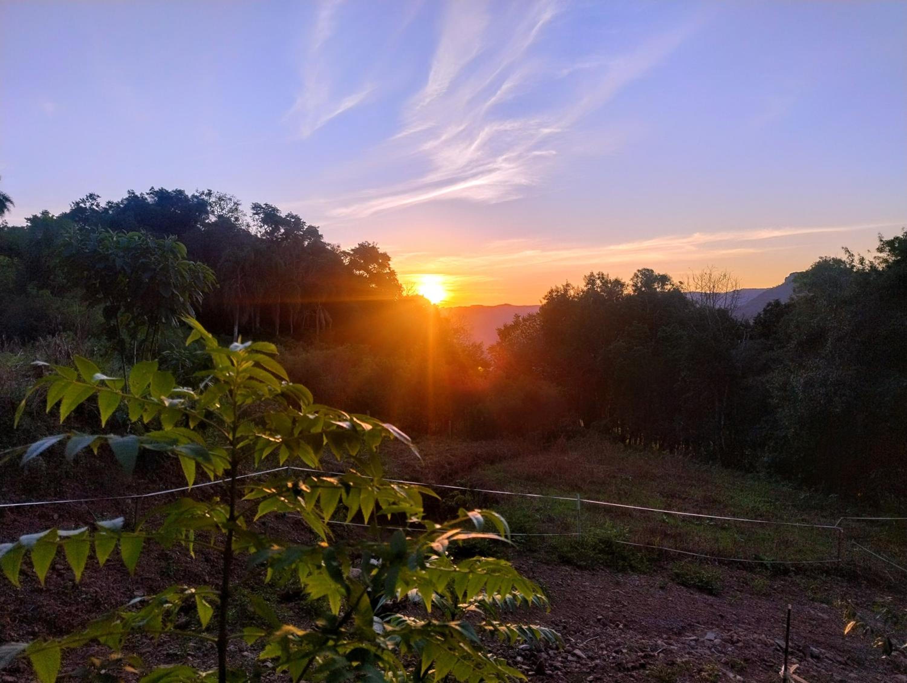 Chalé romântico com vista e banheira