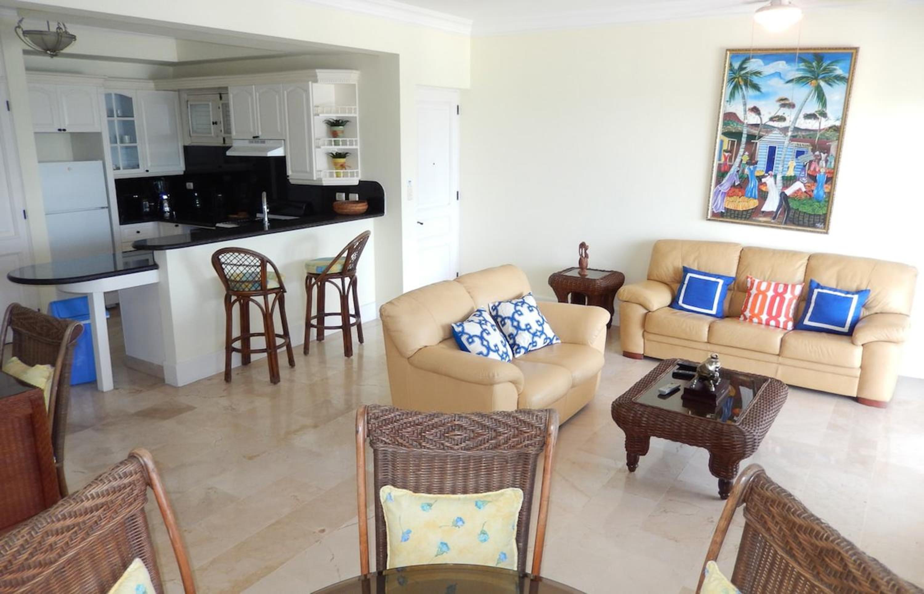 2 bedroom apartment in front of Alicia beach in Sosúa