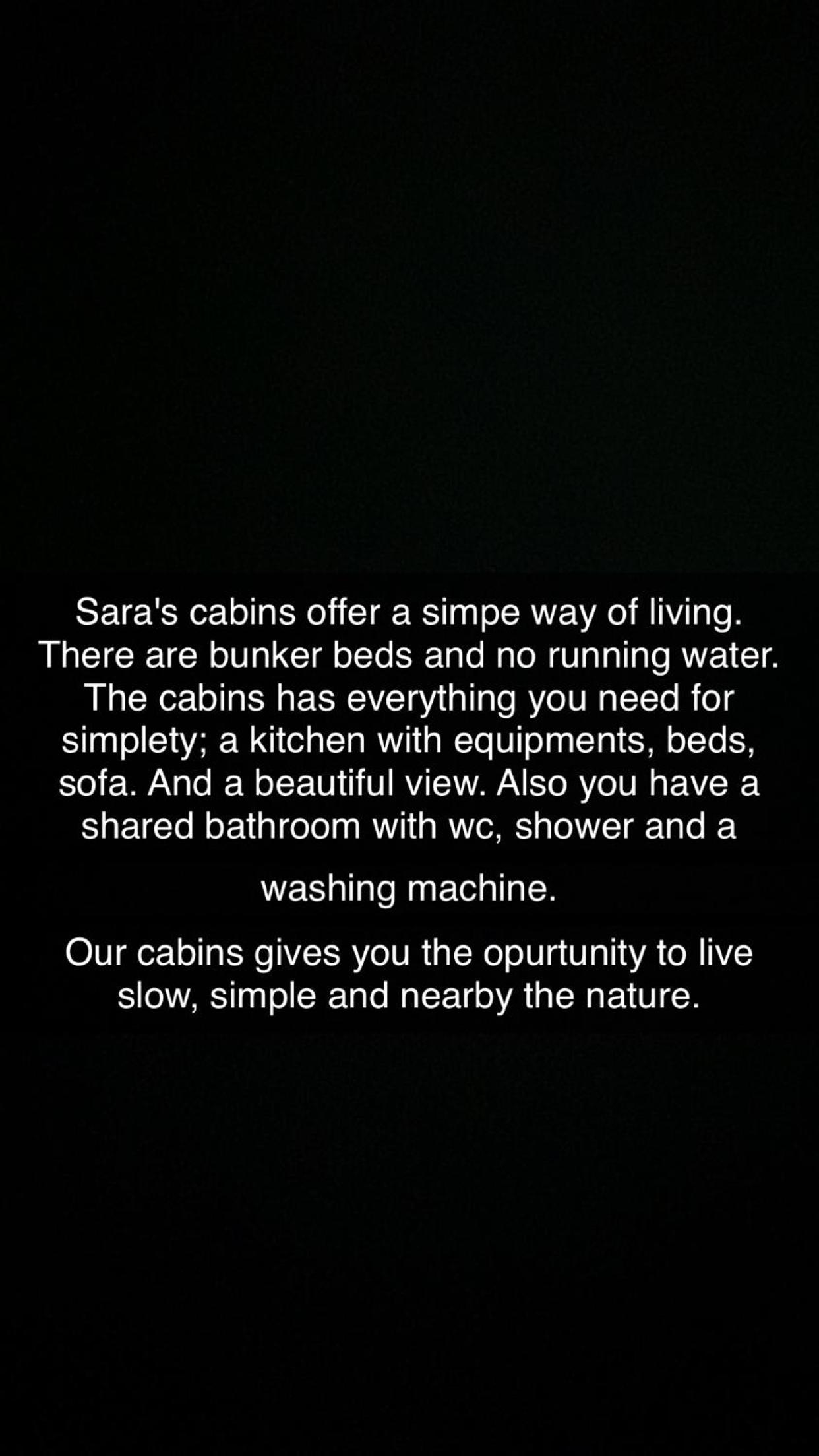 Sara's cabins-hytter view 4
