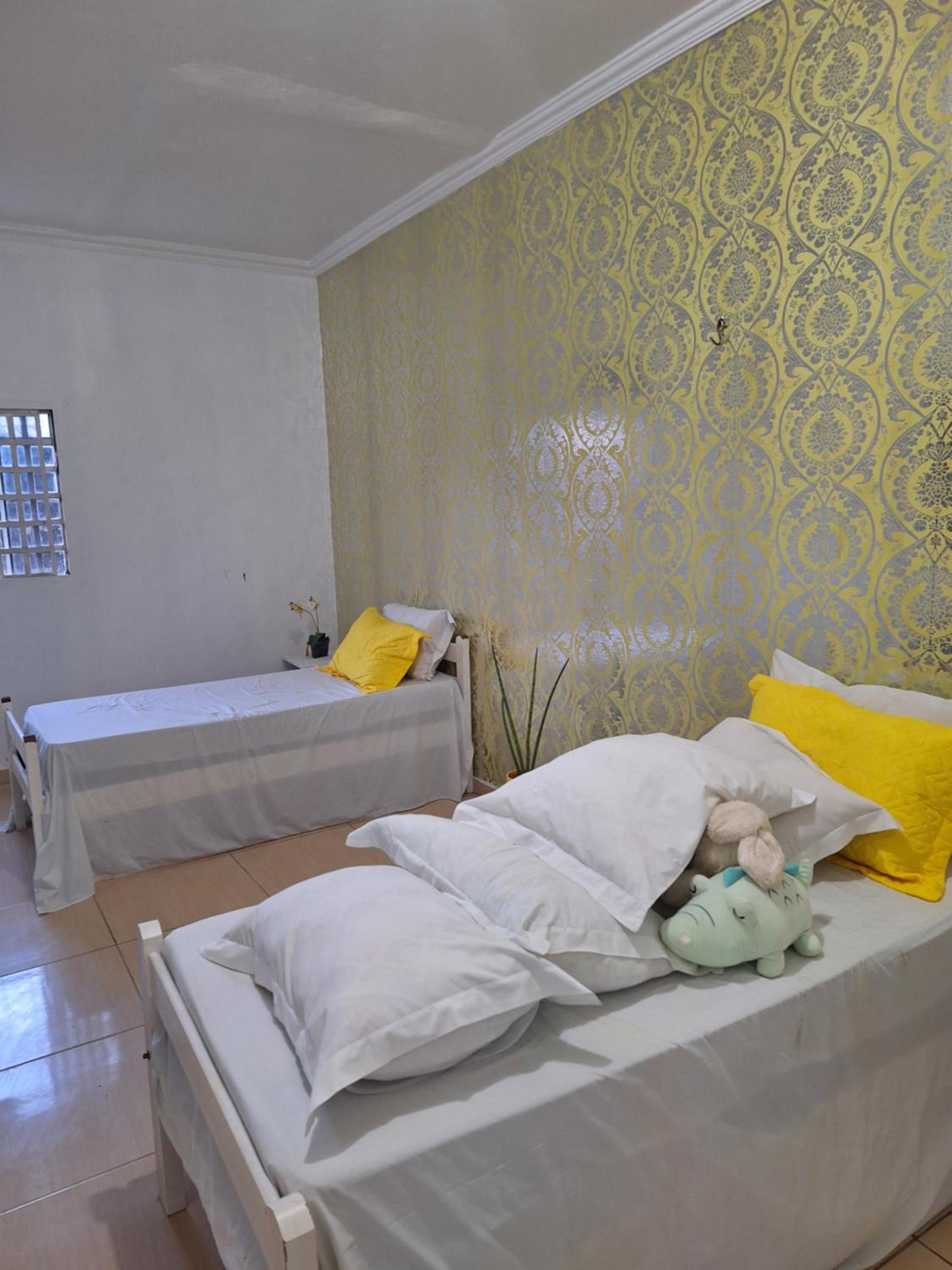 Quarto triplo com banheiro em Pousada e Restaurante
