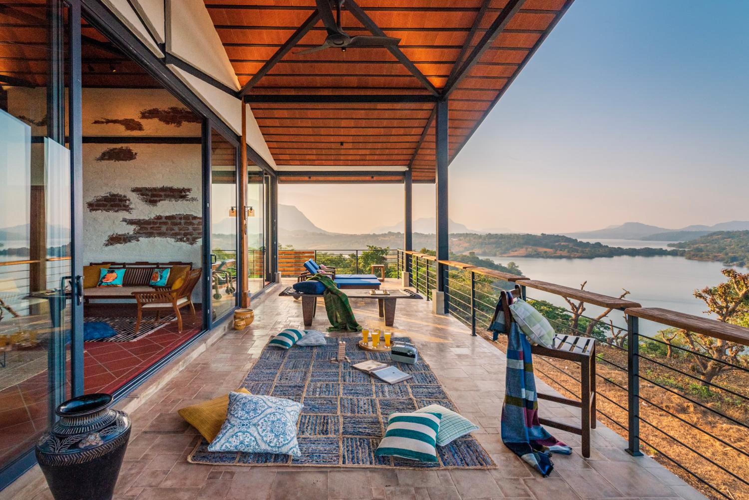 SaffronStays Satori Perch Royale - Tuscan-style 3BR villa with panoramic lake views, pool, pickleball & organic meals view 5