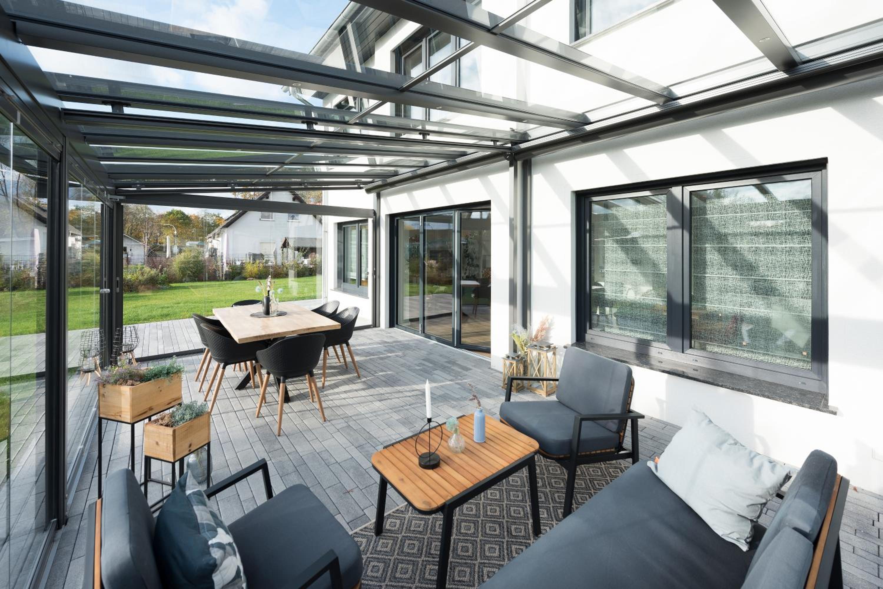 BohnApartments Luxury Villa Berlin - 210qm - Wintergarten - Kamin - 4 kostenlose Parkplätze - 6 Schlafzimmer - Neubau - Luxusausstattung