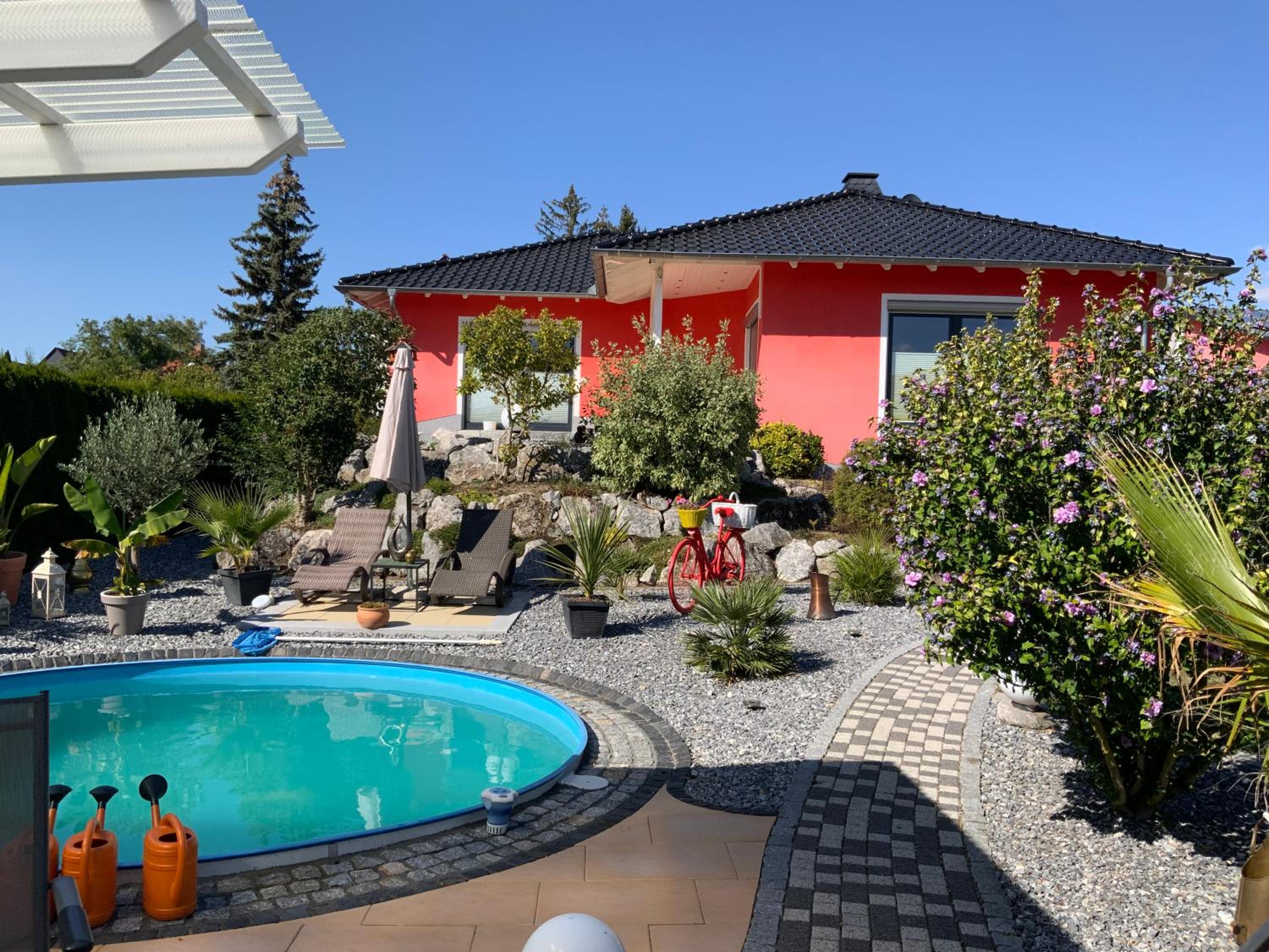 Ferienhaus Lübke, Wohnung Gartenblick