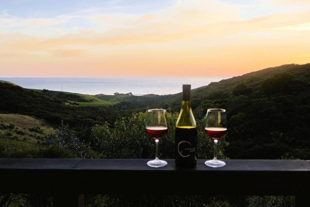 Foudre Suite with Hot Tub at Barrelled Wines Raglan
