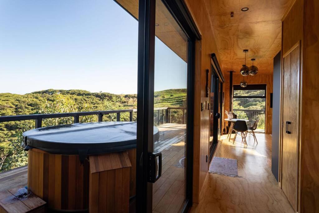 Foudre Suite with Hot Tub at Barrelled Wines Raglan
