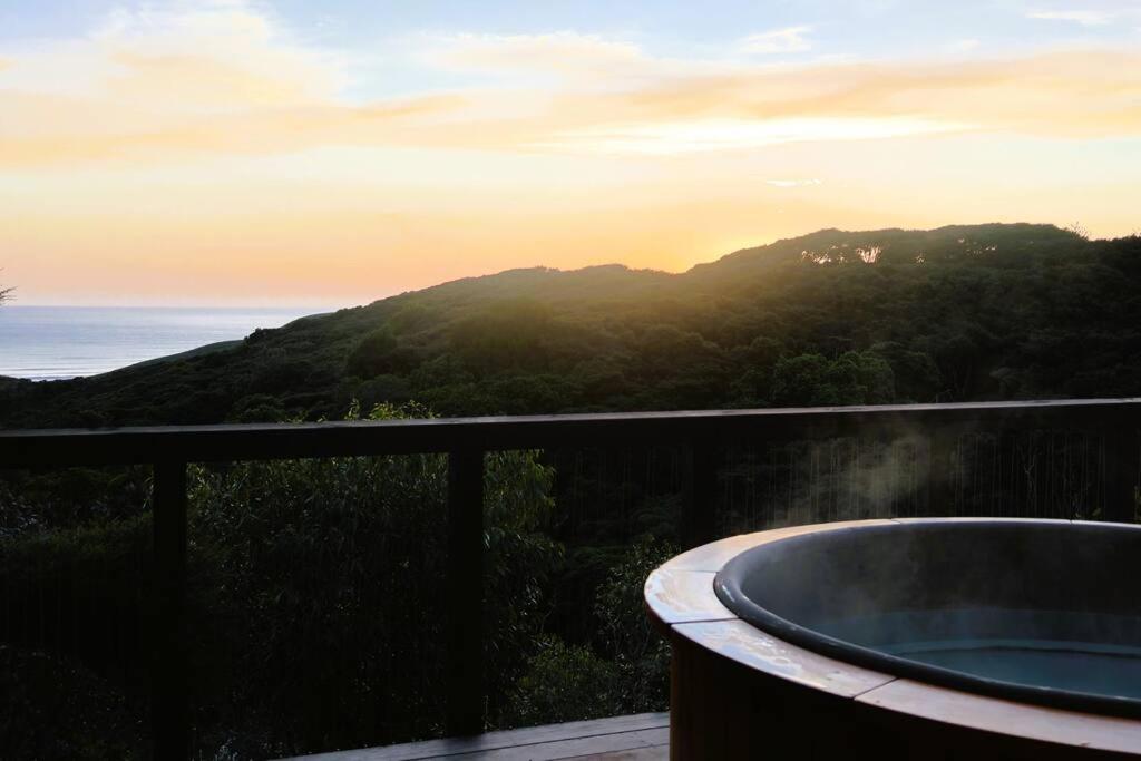 Foudre Suite with Hot Tub at Barrelled Wines Raglan