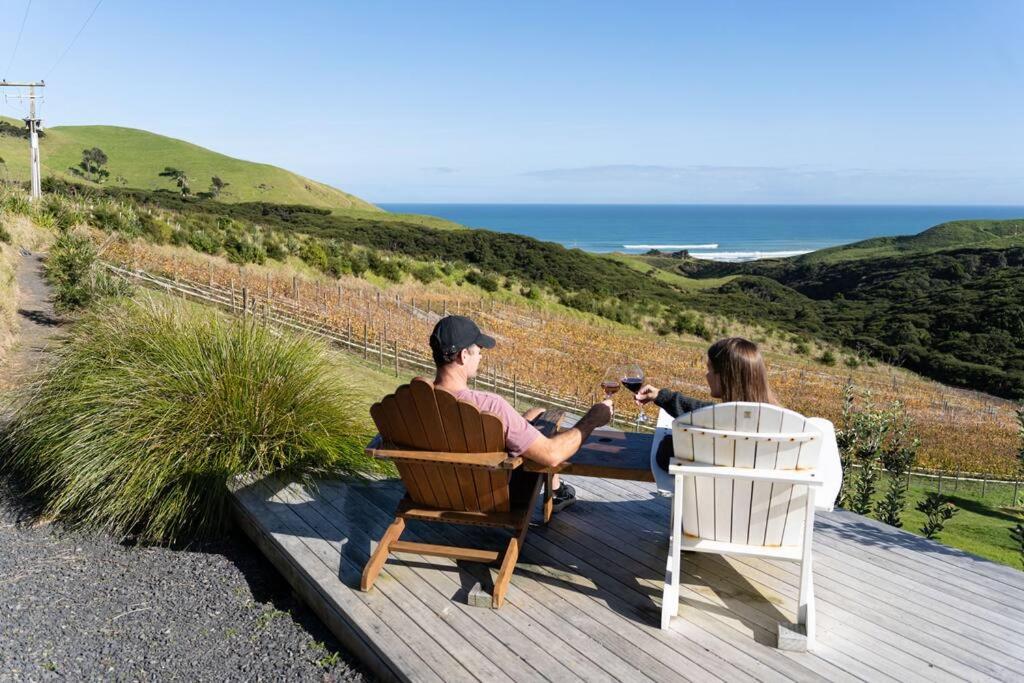 Barrique Studio with Sauna at Barrelled Wines Raglan view 2