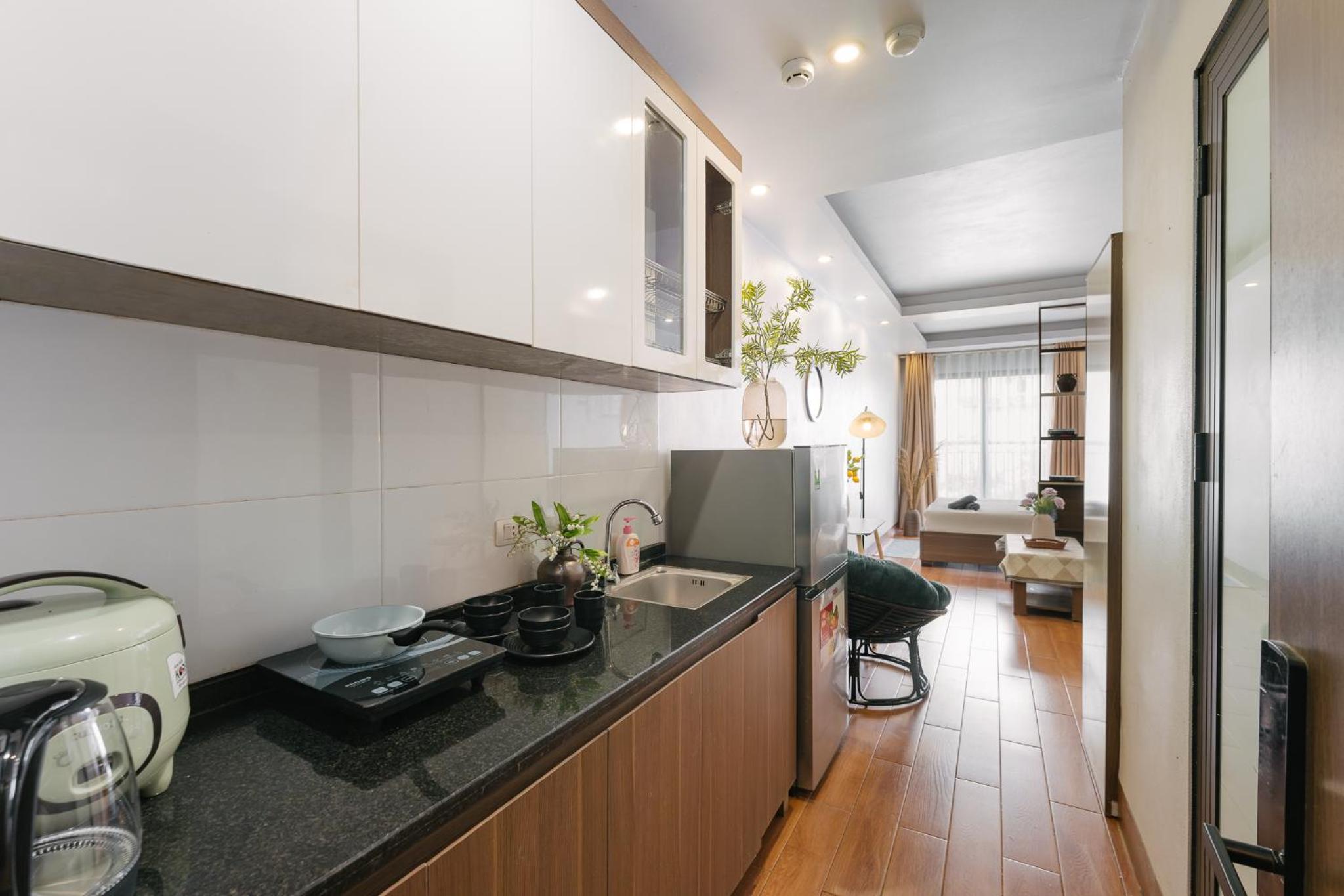 Ann Studio, bacony, kitchen