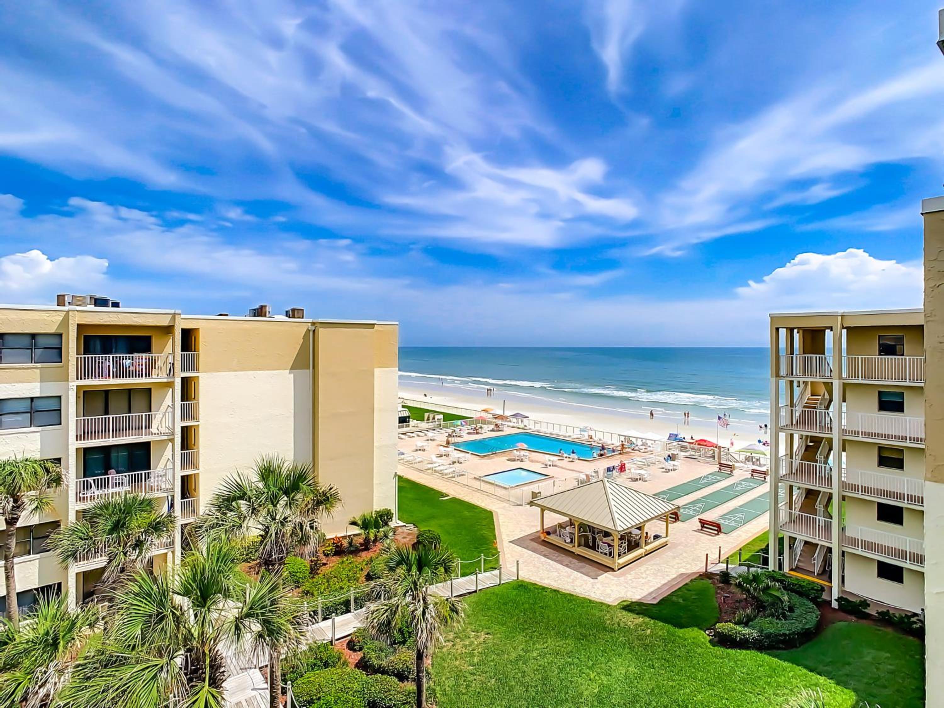 Ocean View 5th Floor Castle Reef Condo ~ Overlooking Pool and Beach CR527