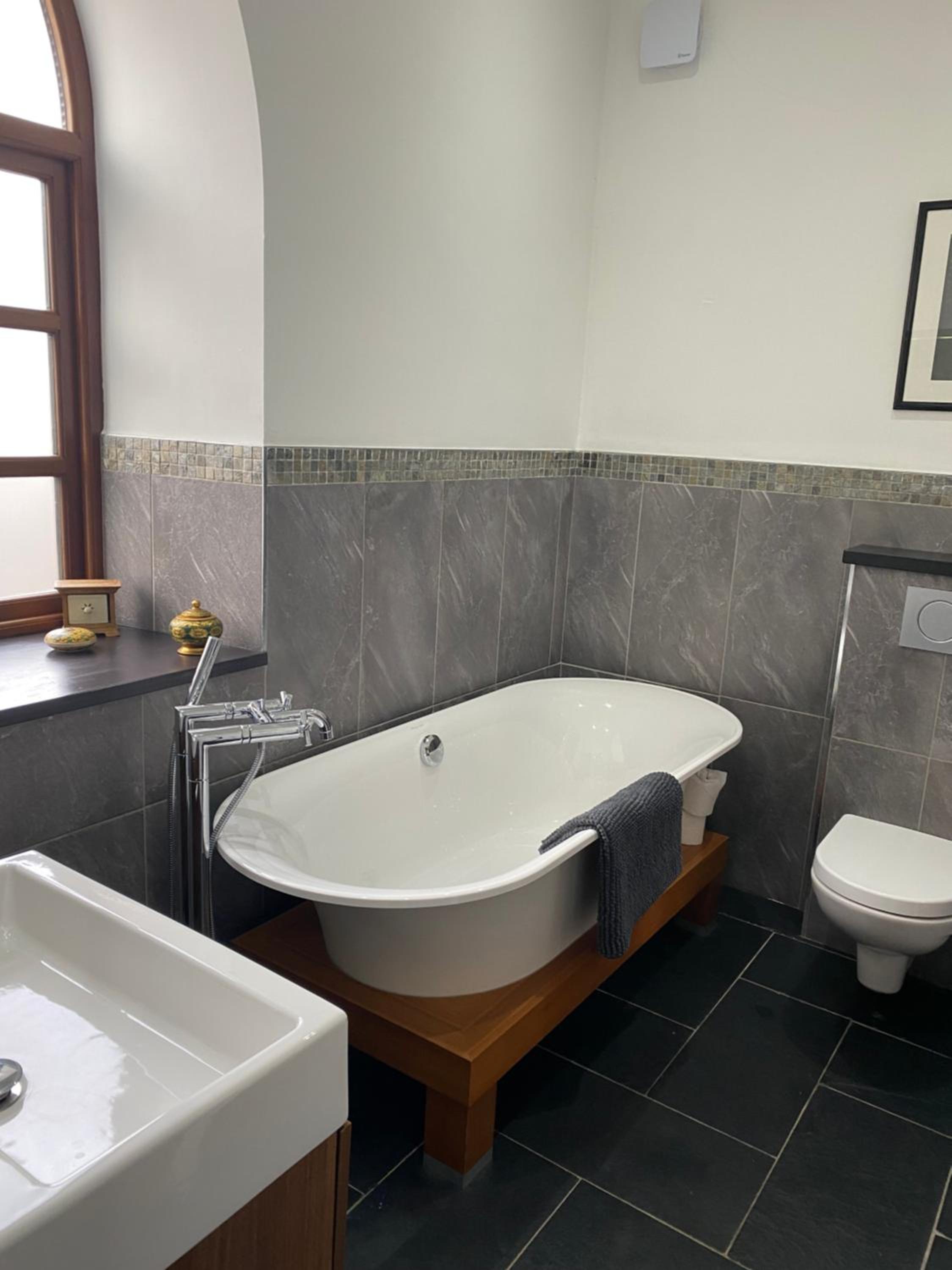 Converted chapel - Sant Pedr Newydd with sea views from garden view 5