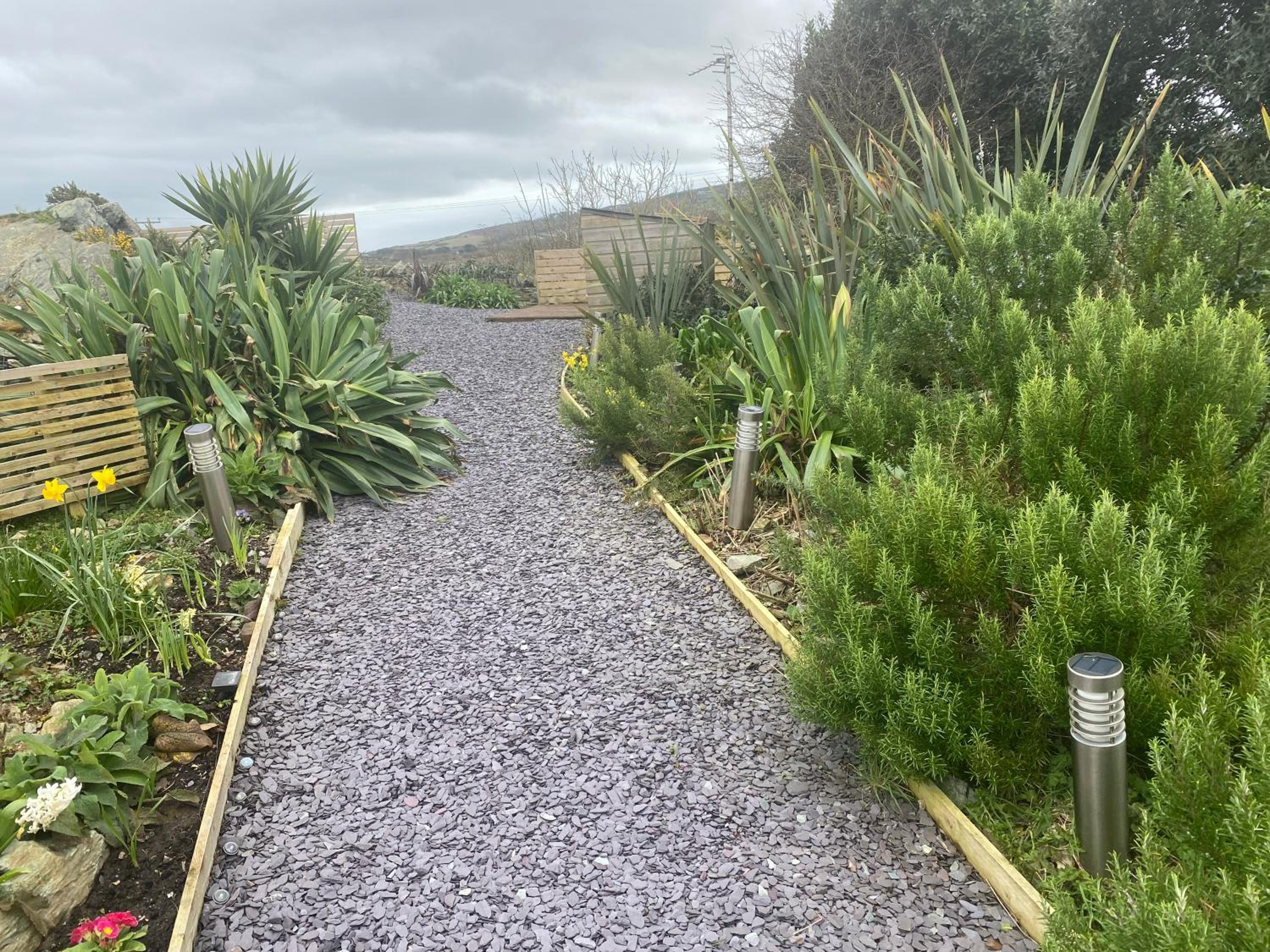 Converted chapel - Sant Pedr Newydd with sea views from garden view 3