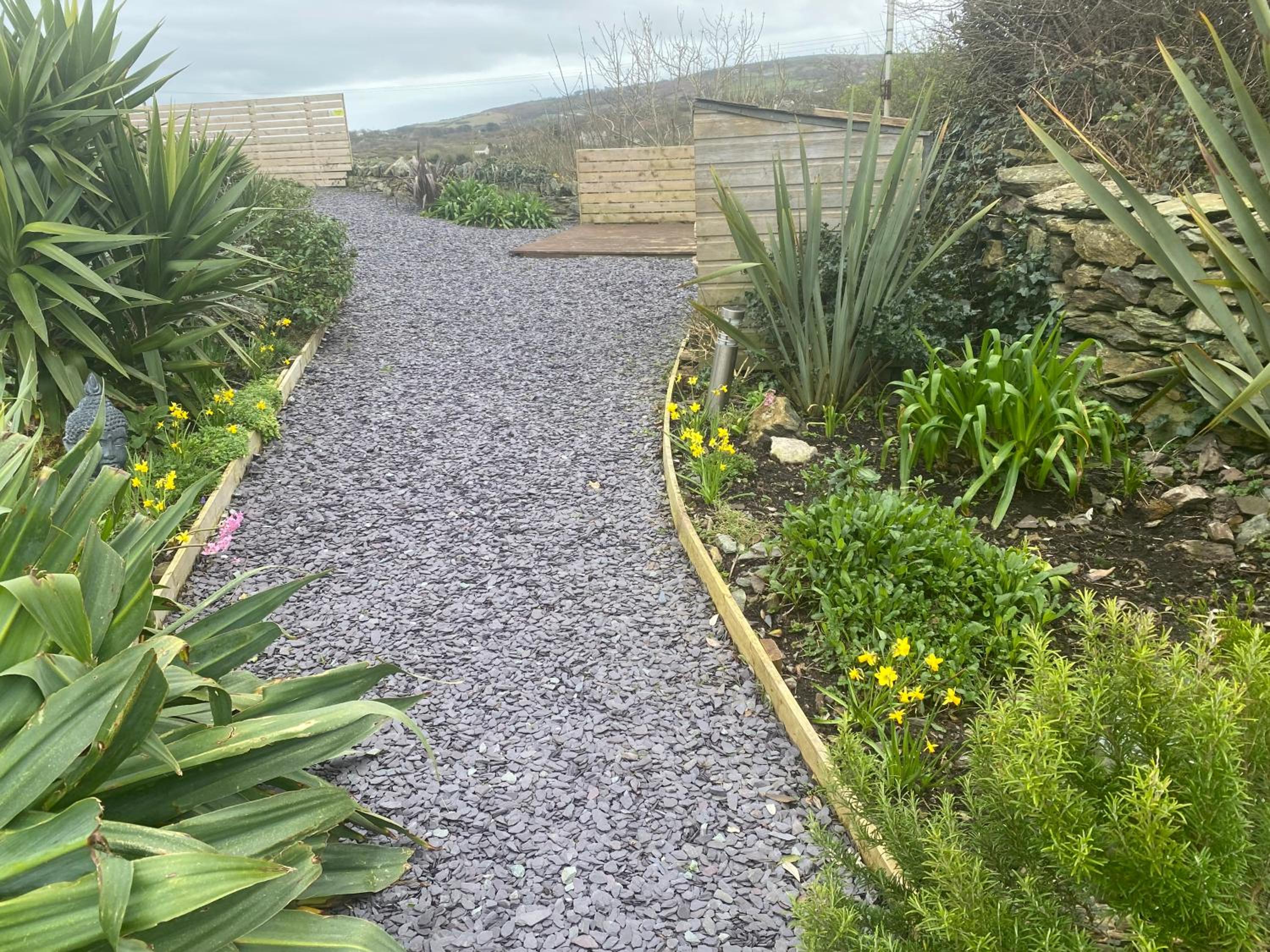 Converted chapel - Sant Pedr Newydd with sea views from garden view 2