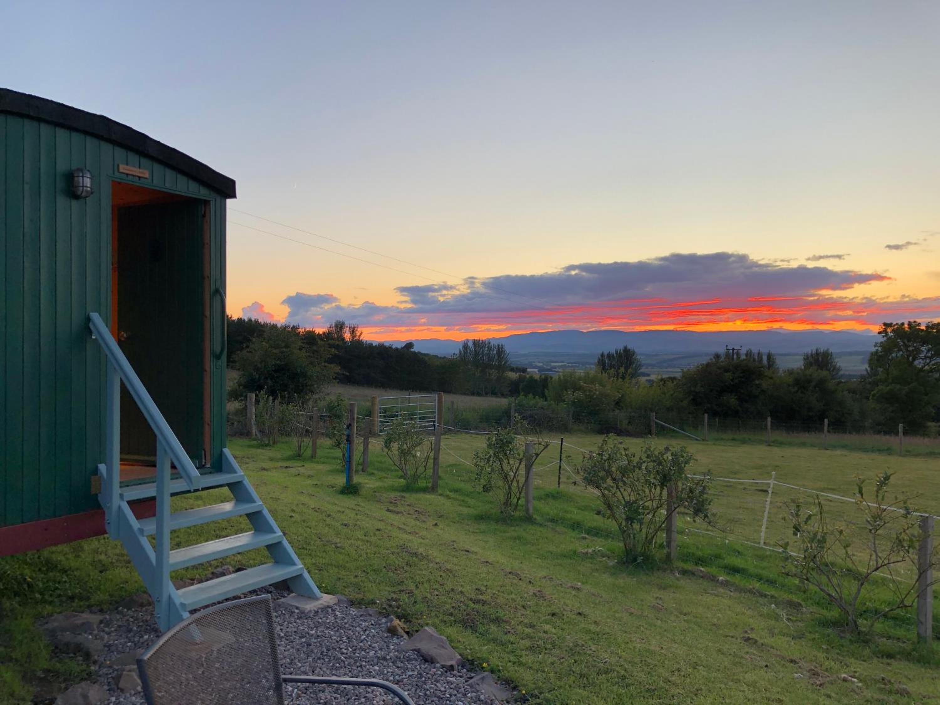 The Bothy and Wagon at Pitmeadow Farm view 3