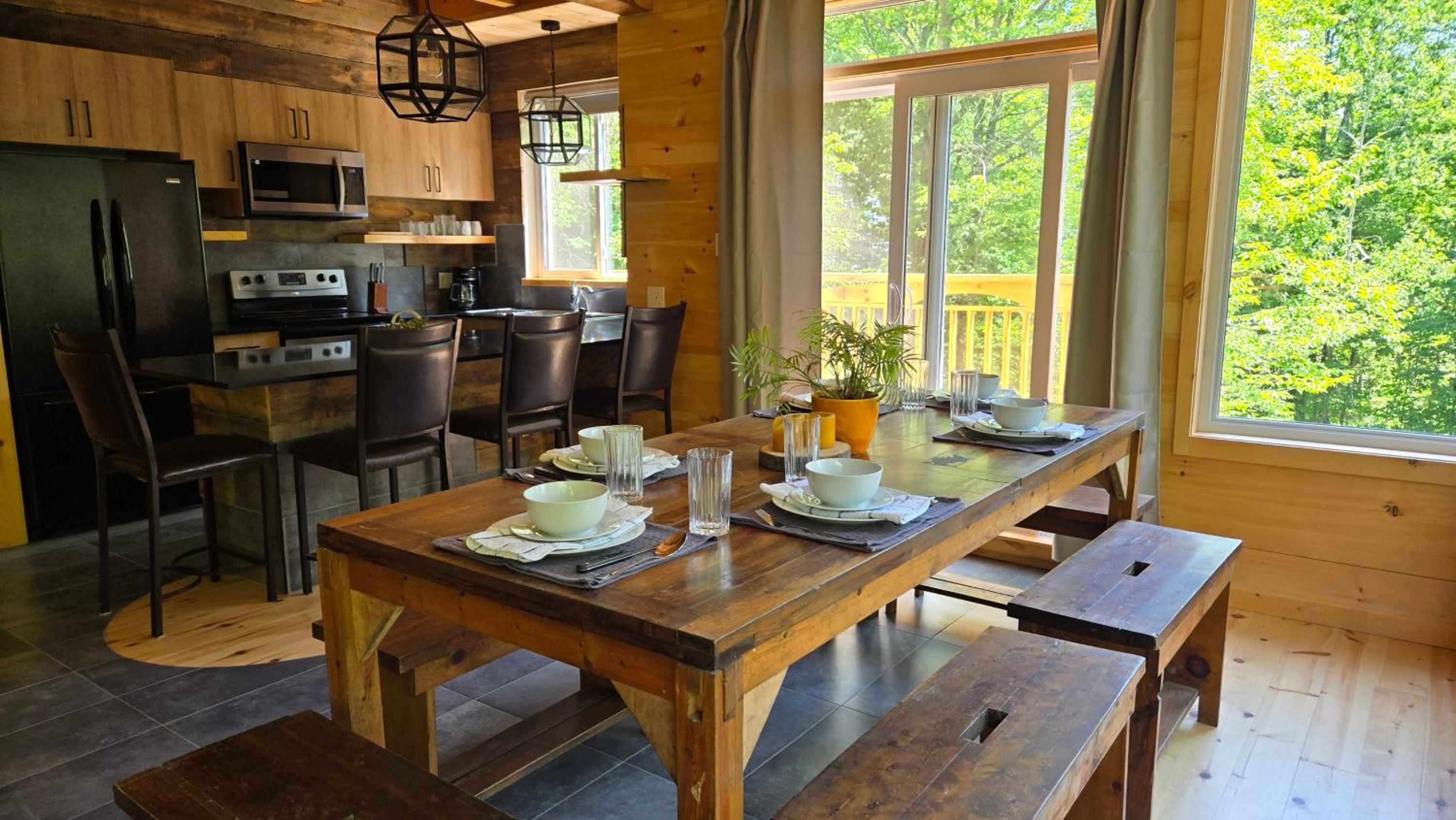 Chalet de luxe 12 pers, Vue, nature & hamacs