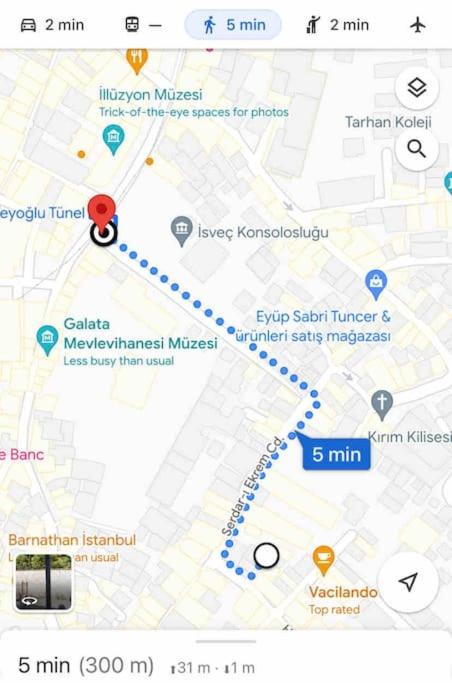 Cozy flat with balcony, very close to galata tower