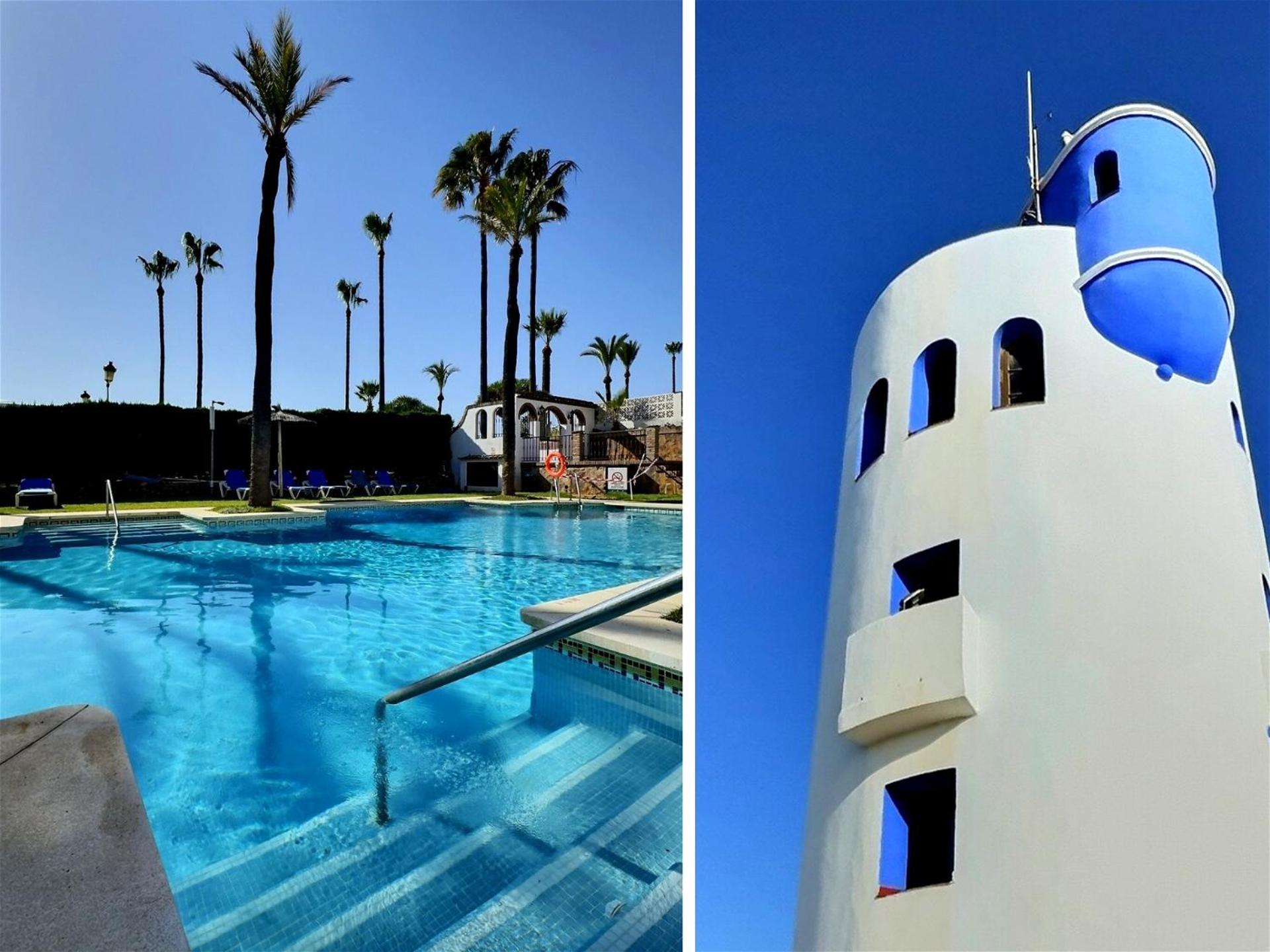 Marina Magic Two Bedroom, Two-Bathroom Apartment Steps from Duquesa Harbour and the Beach