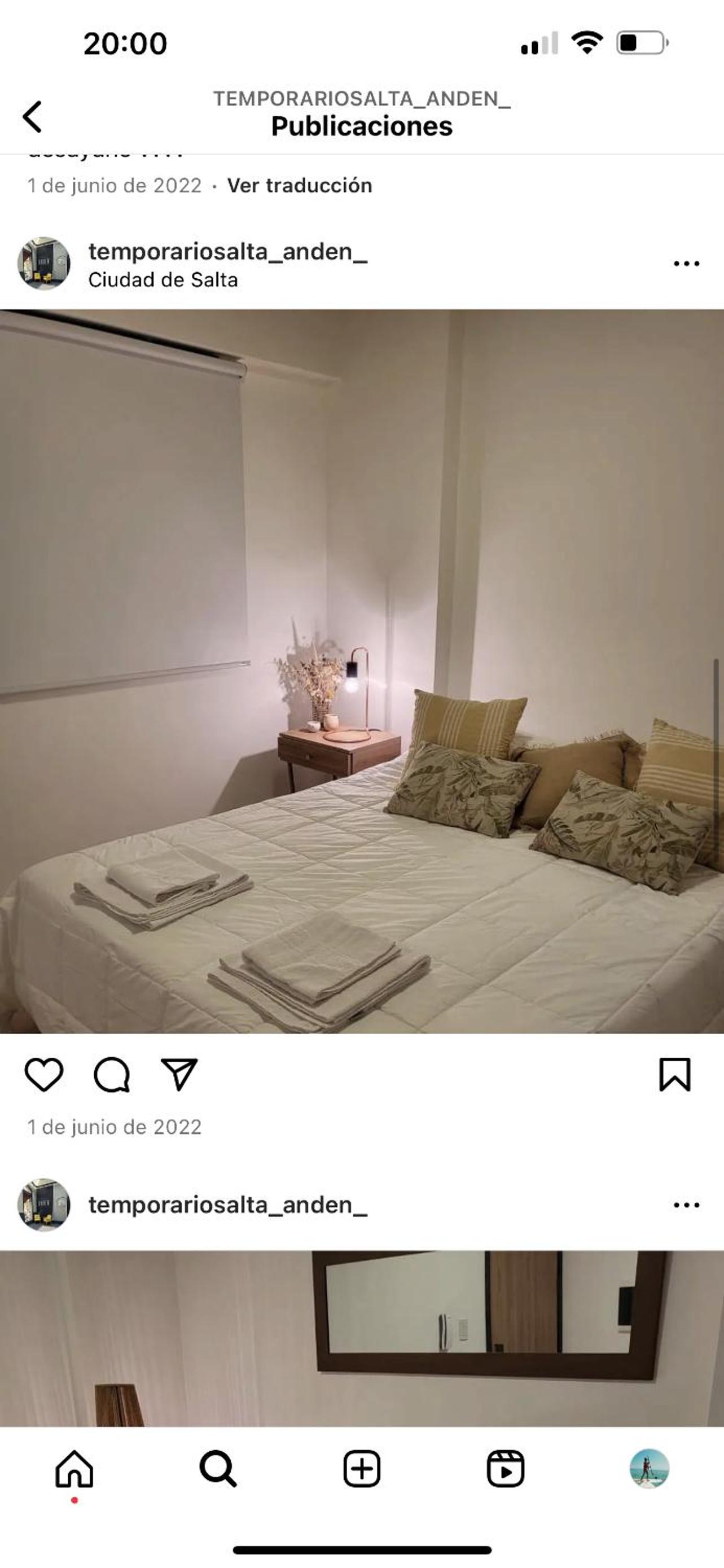 Departamento Anden zona Peñas hasta 4 pers