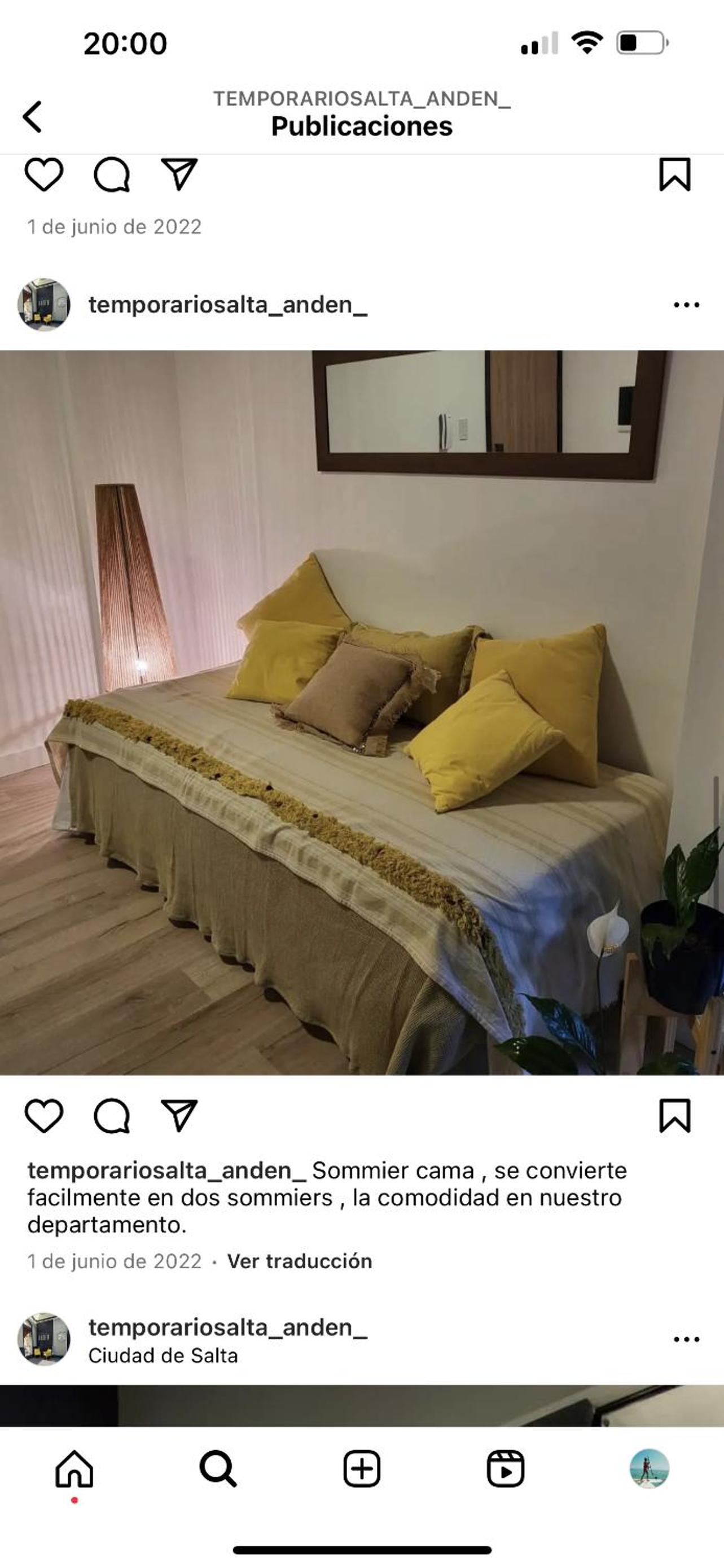 Departamento Anden zona Peñas hasta 4 pers