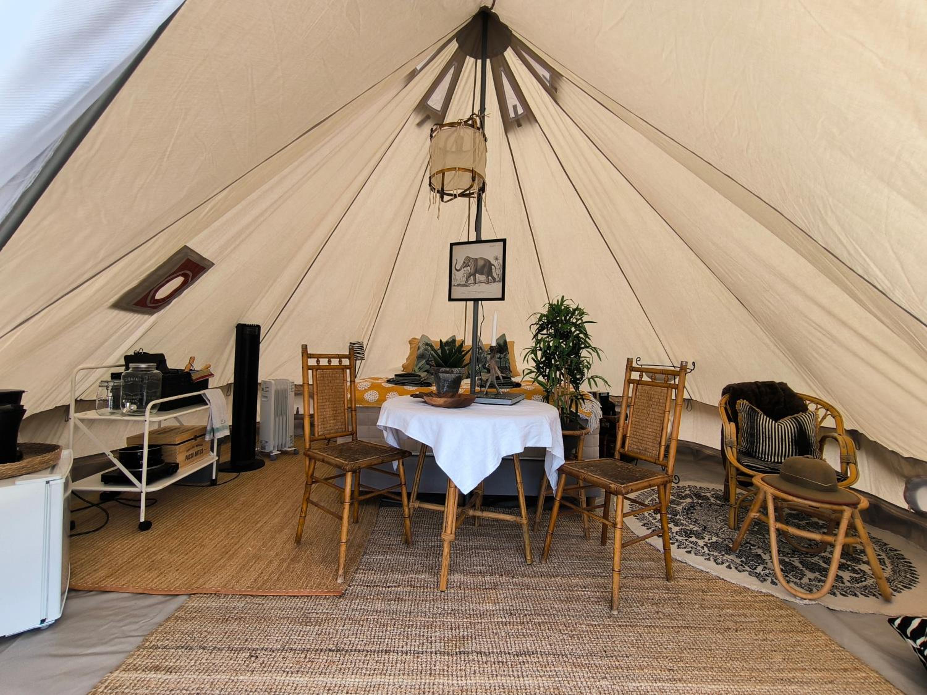 Luxury Tent with Restroom and shower, close to the Beach view 2